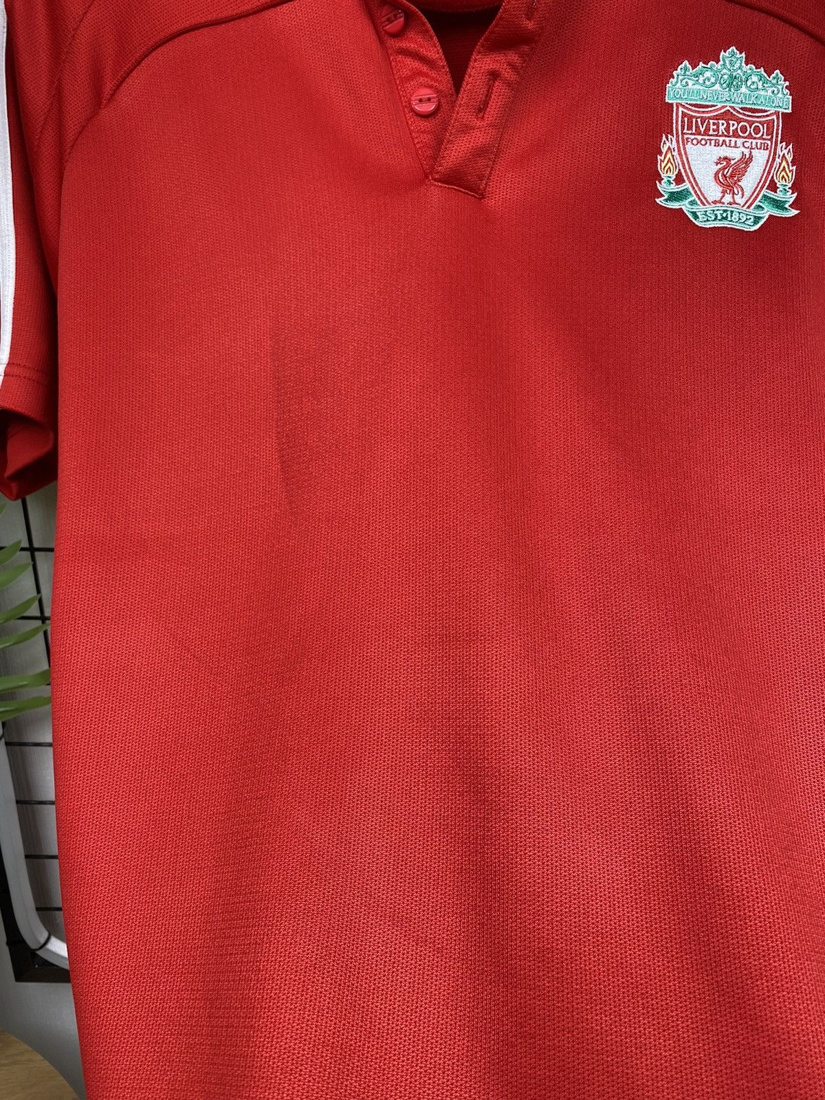 Vintage Adidas 2008 Liverpool Red Carlsberg Polo TShirt Soccer Men M Size US M / EU 48-50 / 2 - 12 Thumbnail