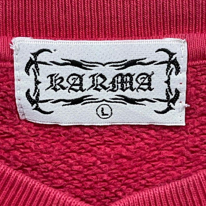 KMRii Vintage!! Los Angeles Karma Crewneck Sweater Sweatshirt Size US L / EU 52-54 / 3 - 8 Thumbnail