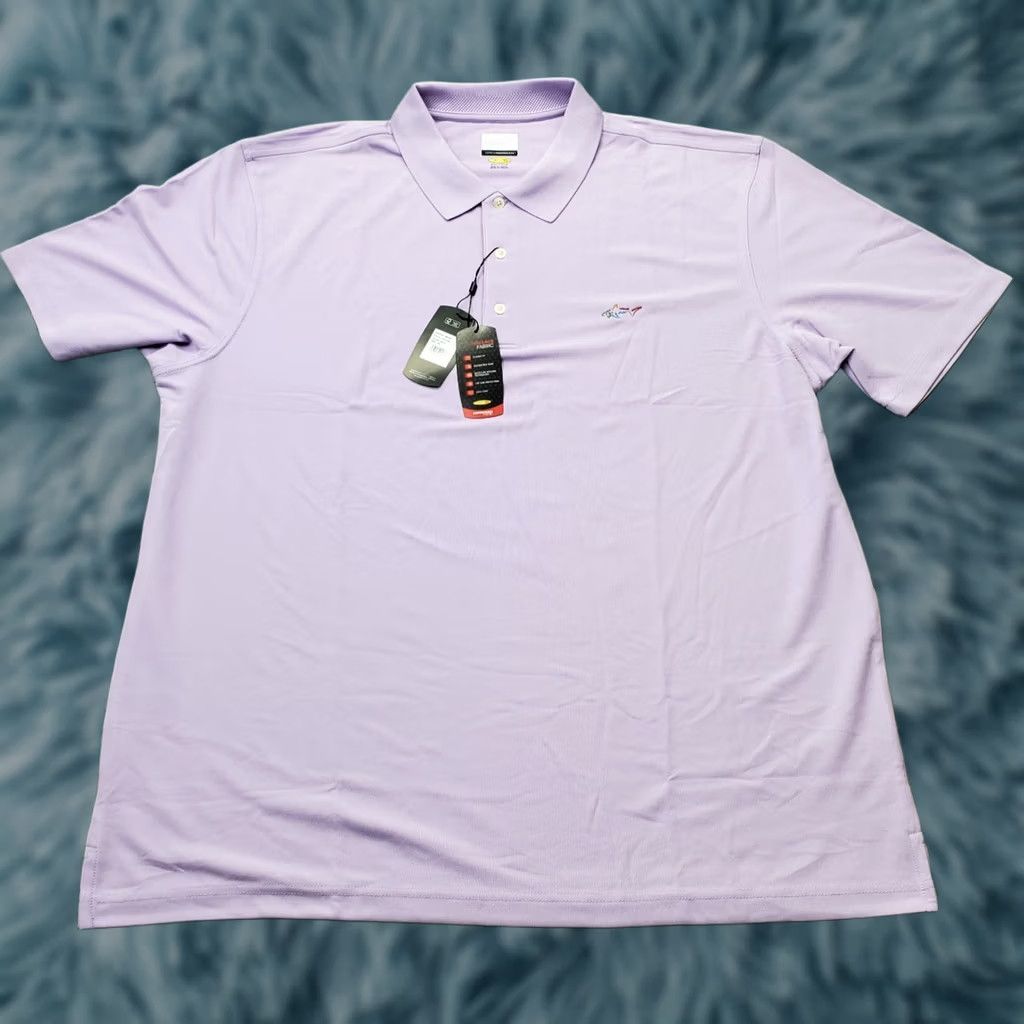 Vintage Greg Norman Polo Shirt Mens XXL Purple UPF Sun Protection 100% Polyester Polo Sports Golf Shirt Size US XXL / EU 58 / 5 - 1 Thumbnail