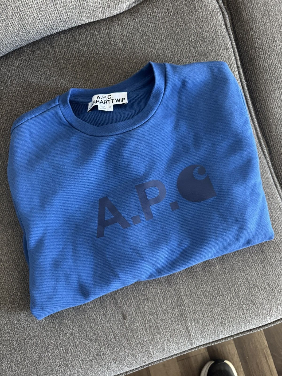A.P.C. × Carhartt Wip Carhartt WIP x APC- Blue sweatshirt Size US M / EU 48-50 / 2 - 3 Thumbnail