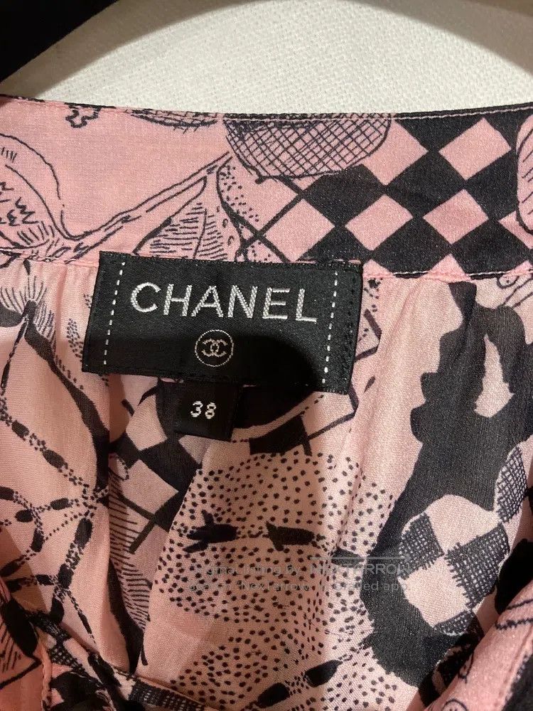 Chanel Chanel 18-year-old forest silk shirt Size XS / US 0-2 / IT 36-38 - 2 Thumbnail