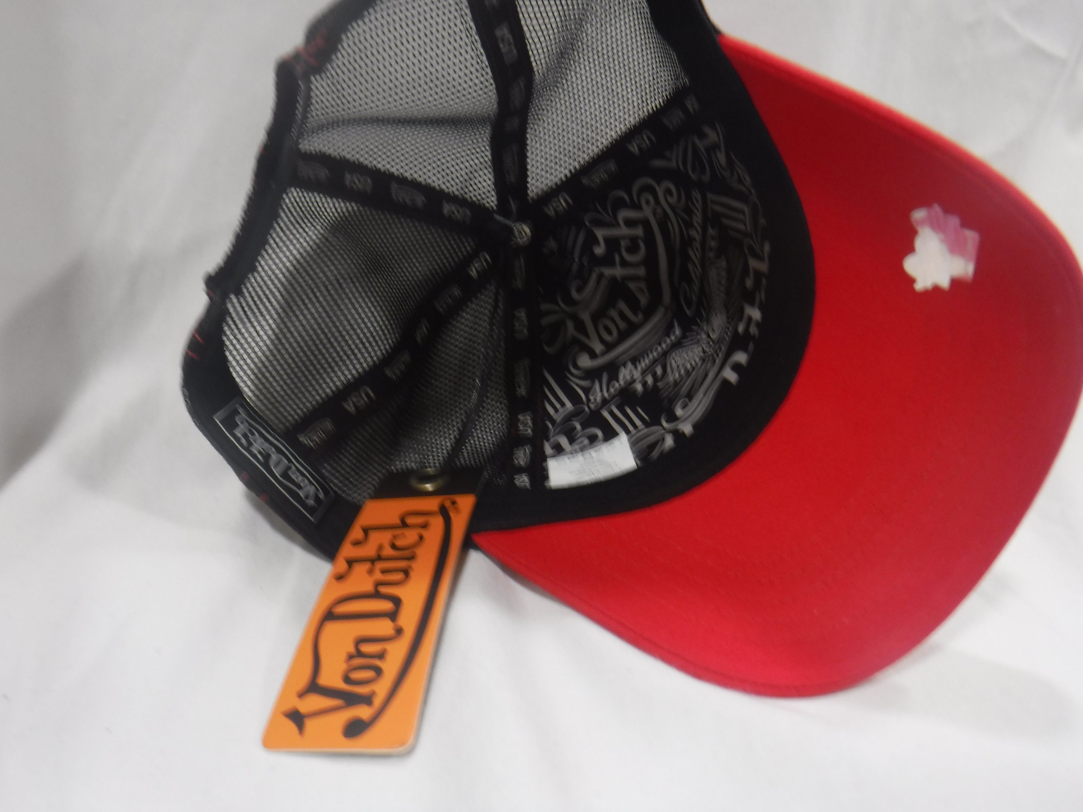 Von Dutch Von Dutch Red Trucker Hat (VH53) Size ONE SIZE - 3 Thumbnail