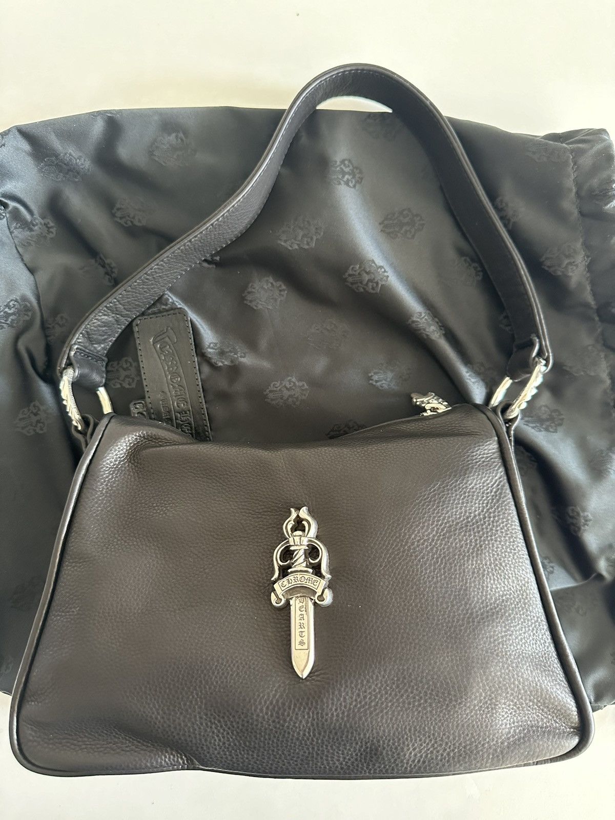 Chrome Hearts Chrome Hearts Black Leather Chicken Nugget Bag (Small) Size ONE SIZE - 1 Thumbnail