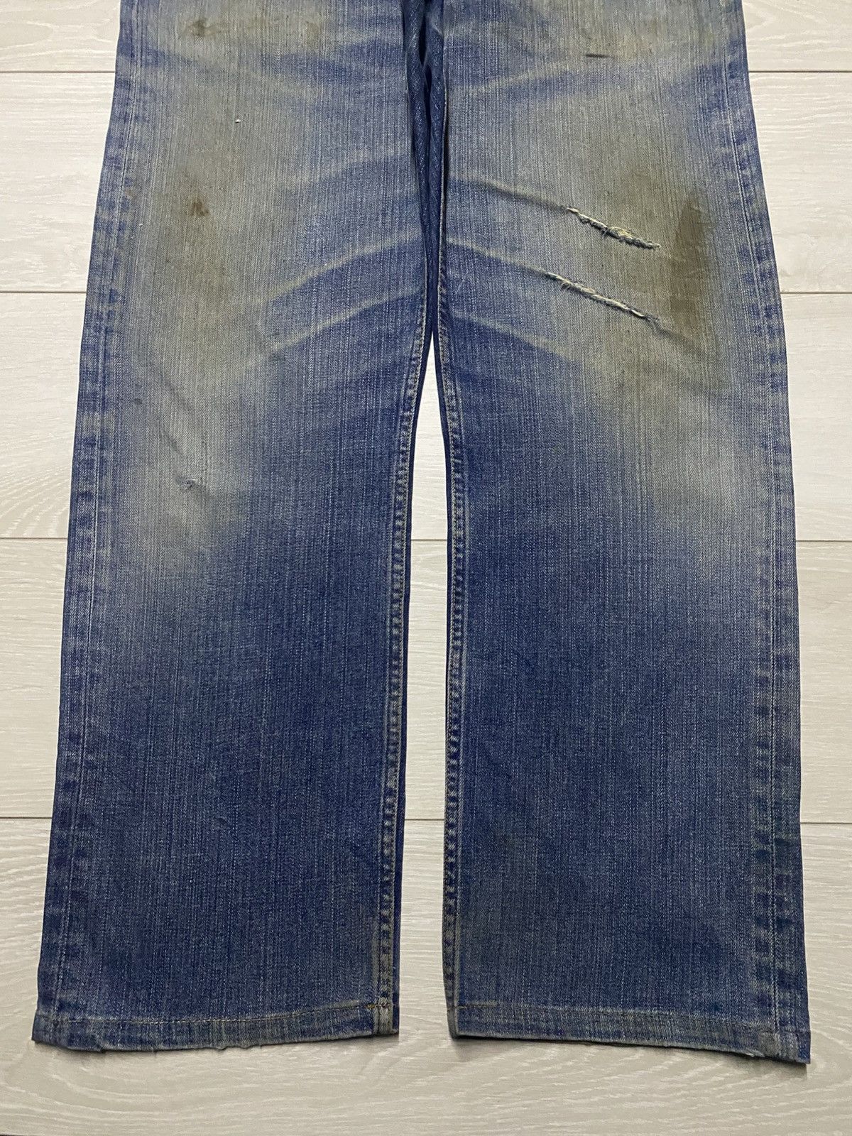 Japanese Brand Vintage Japanese Brand Mud Wash Distressed Baggy Jeans Size US 36 / EU 52 - 5 Thumbnail