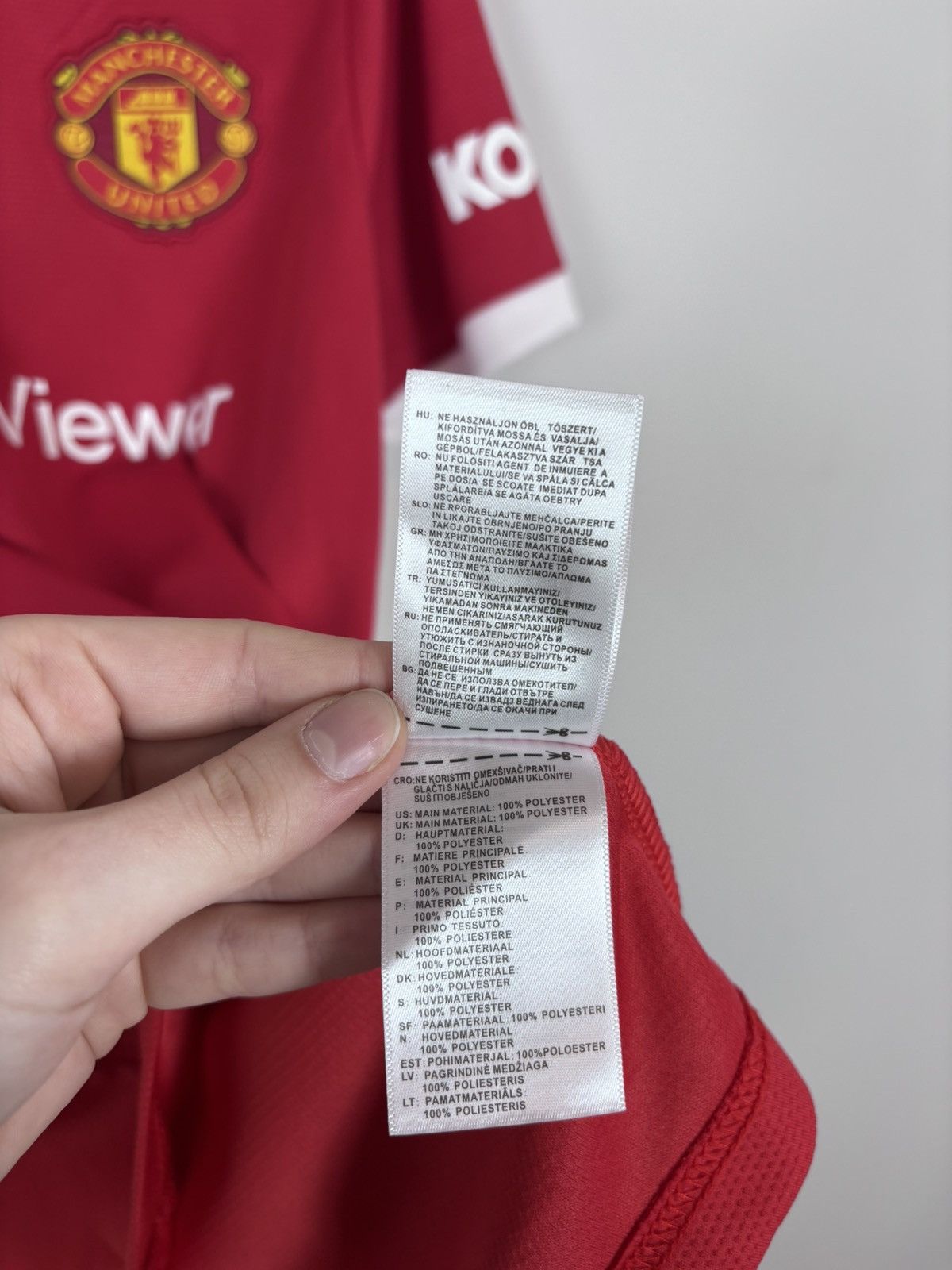 Adidas Adidas Manchester United NWT 2021/22 Toone #7 Soccer Jersey Size US L / EU 52-54 / 3 - 21 Thumbnail