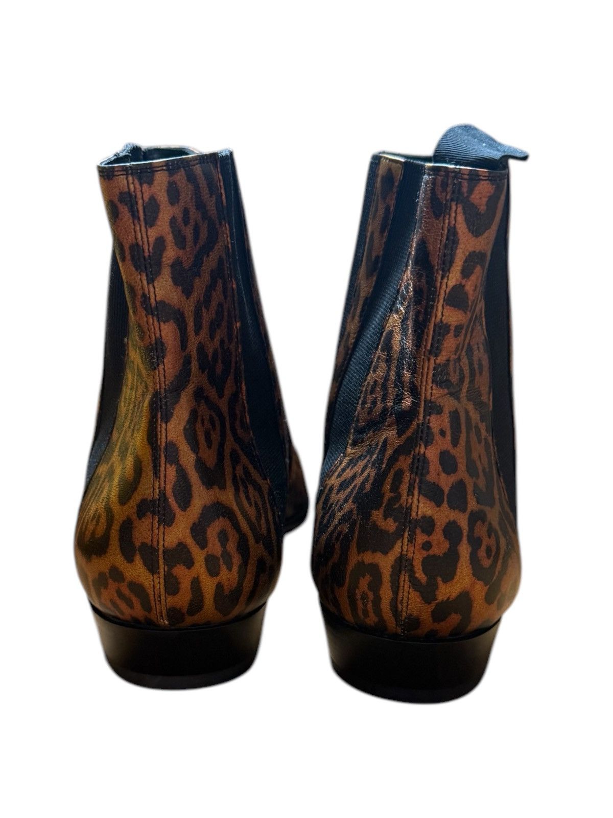 Saint Laurent Paris Runway Leather Cheetah Print Boots x Hedi Slimane Size US 10 / EU 43 - 5 Thumbnail