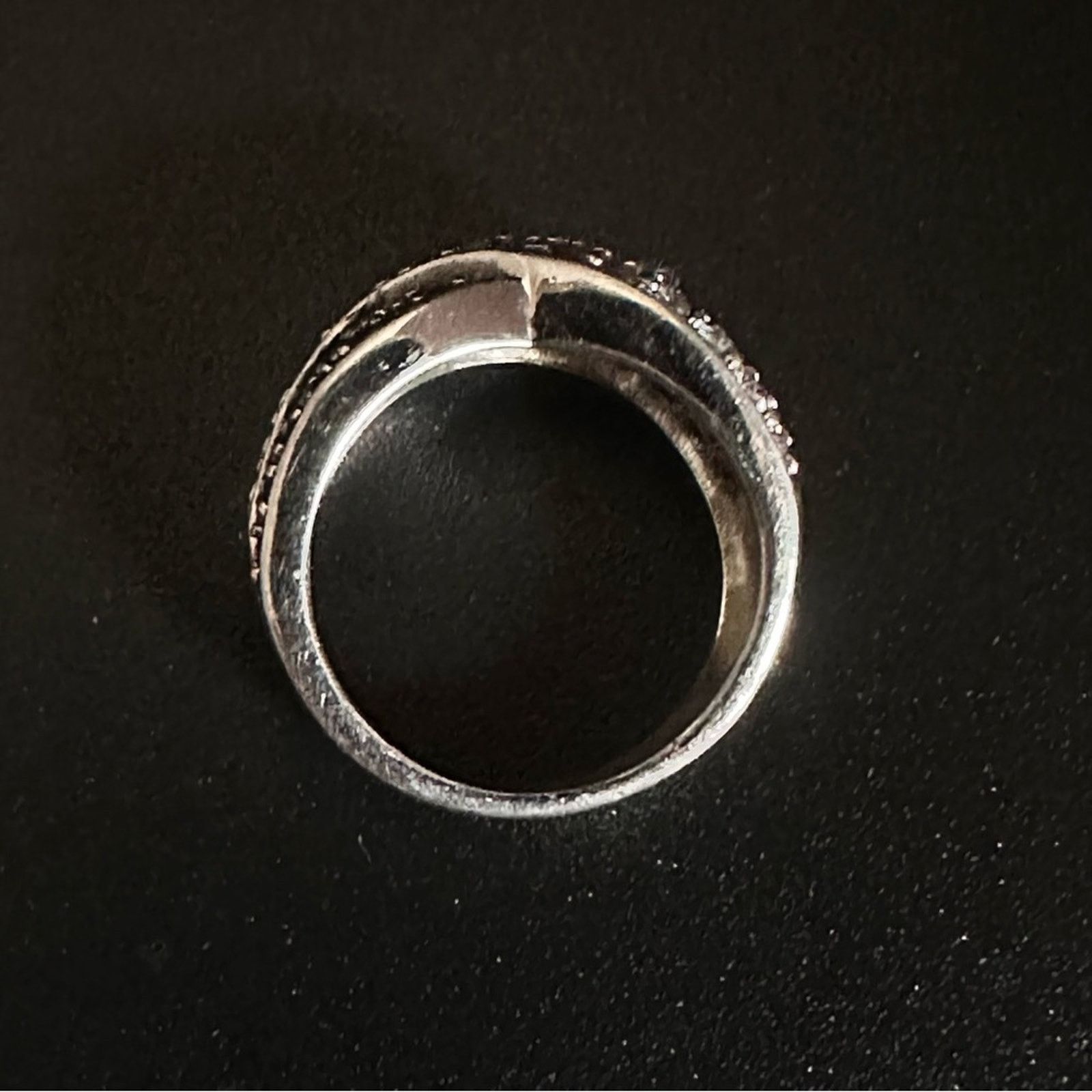 Other Vintage 80’s CZ And Gemstone Cross Knot Ring Size ONE SIZE - 6 Thumbnail