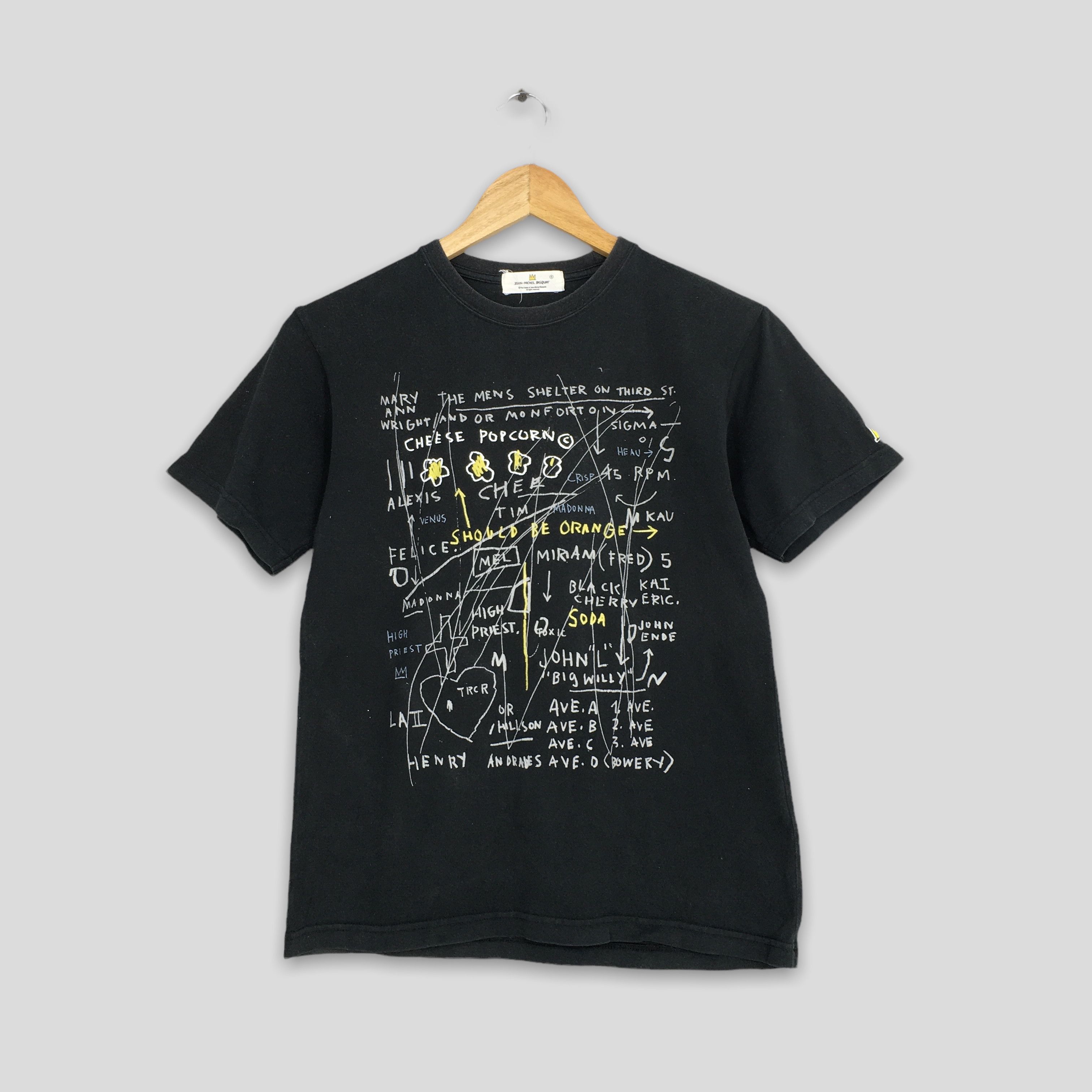 Jean Michel Basquiat Cheese Popcorn 1983 Pop Art Tshirt
