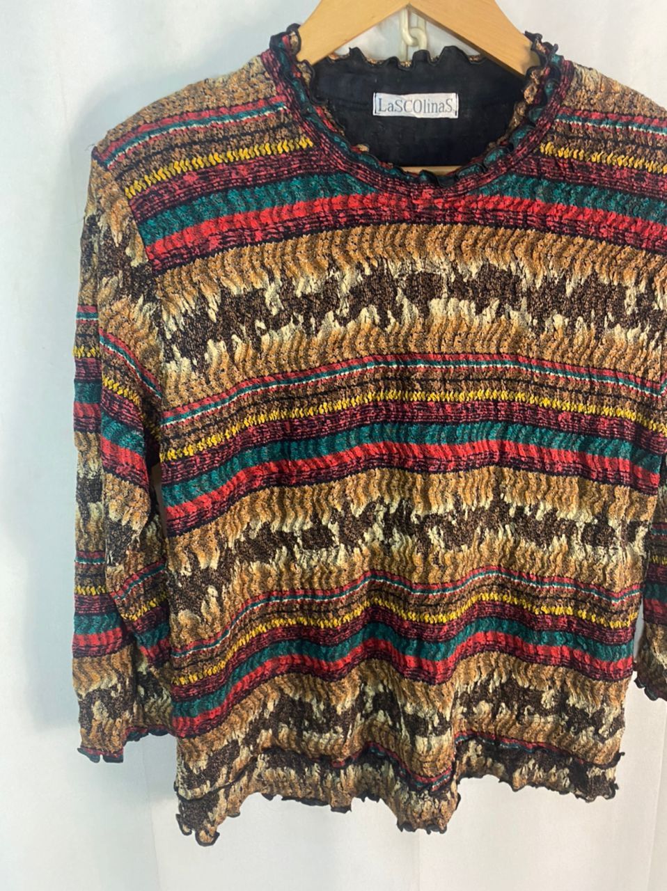 Other Lascolinas multicolor blouse shirt Size L / US 10 / IT 46 - 2 Thumbnail