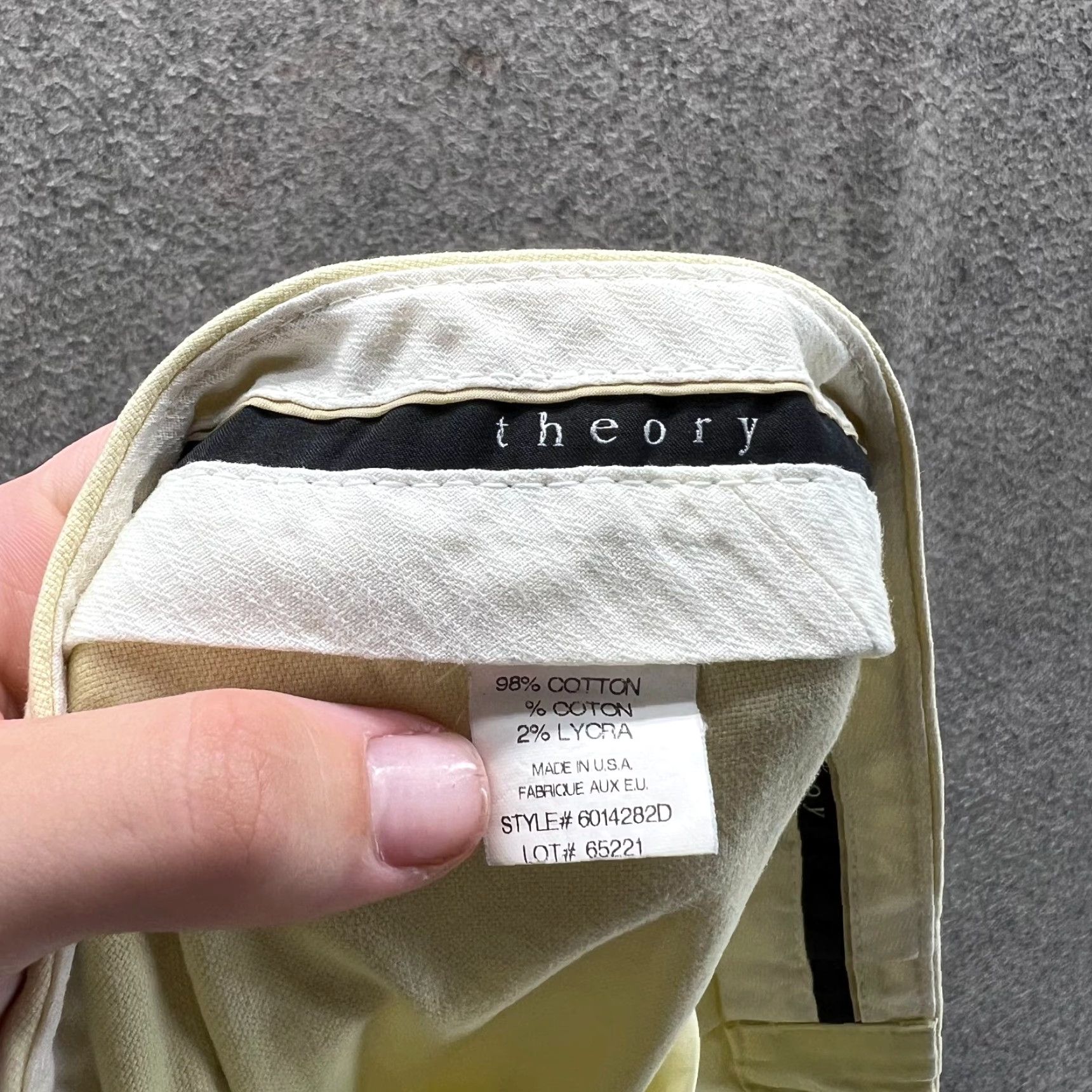Theory Theory Pants Women 4 Yellow Bootcut Career Party Office Dress Pants Slacks 31in Inseam USA Size 27" / US 4 / IT 40 - 6 Thumbnail