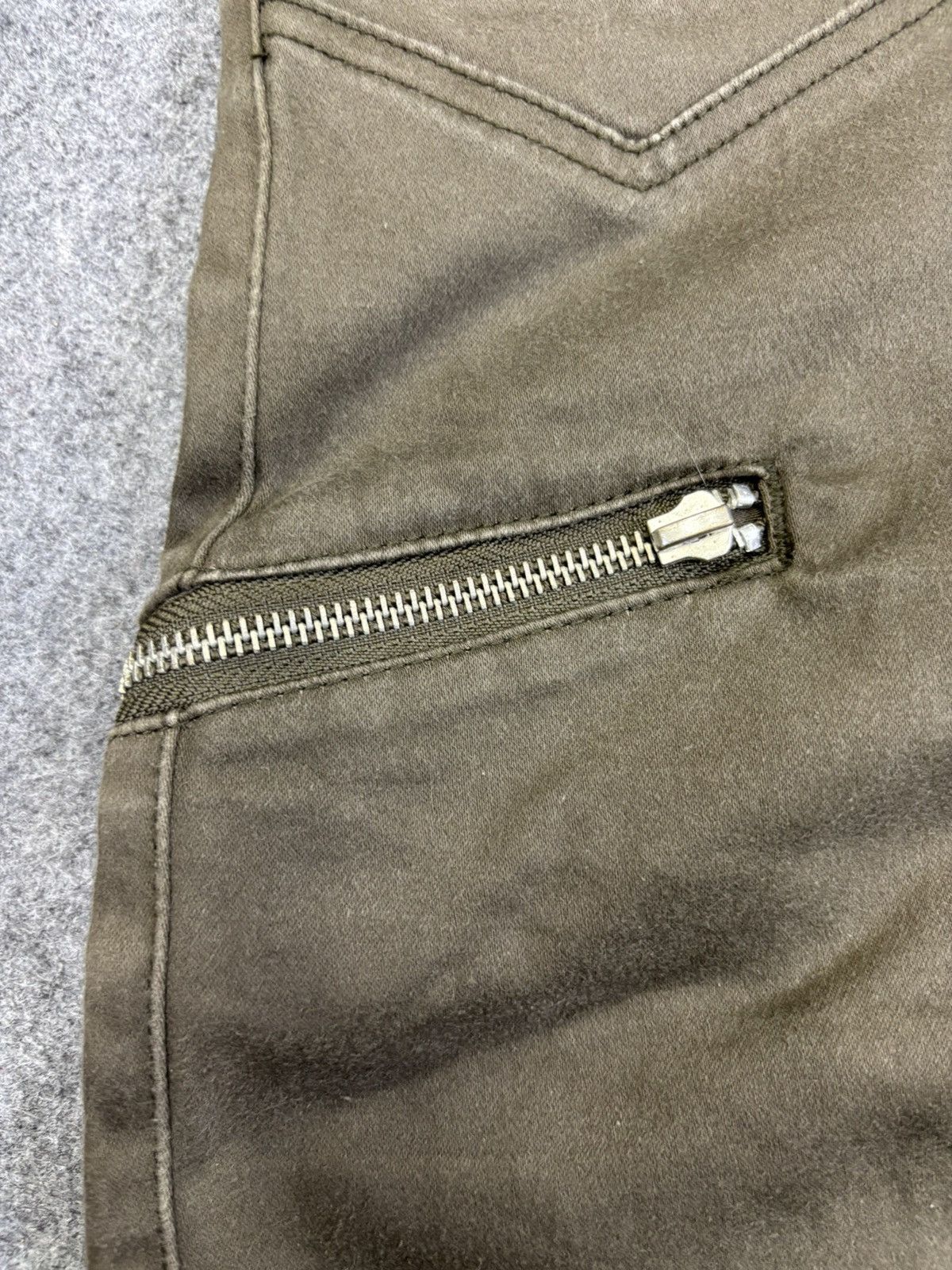 Japanese Brand 💥Curved SuperFlare 💥Bike Star Zipper Style Pant F895 Size US 35 - 9 Thumbnail