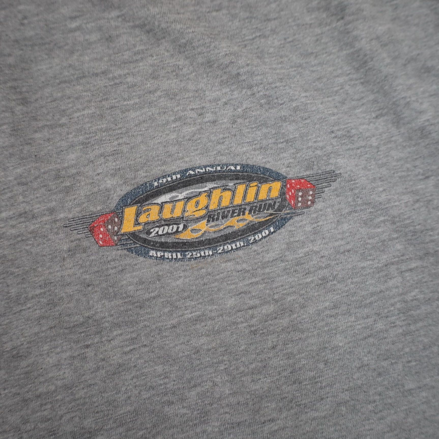 Harley Davidson VINTAGE Harley Davidson T-Shirt Mens Large Gray Laughlin River Run Graphic Size US L / EU 52-54 / 3 - 5 Thumbnail