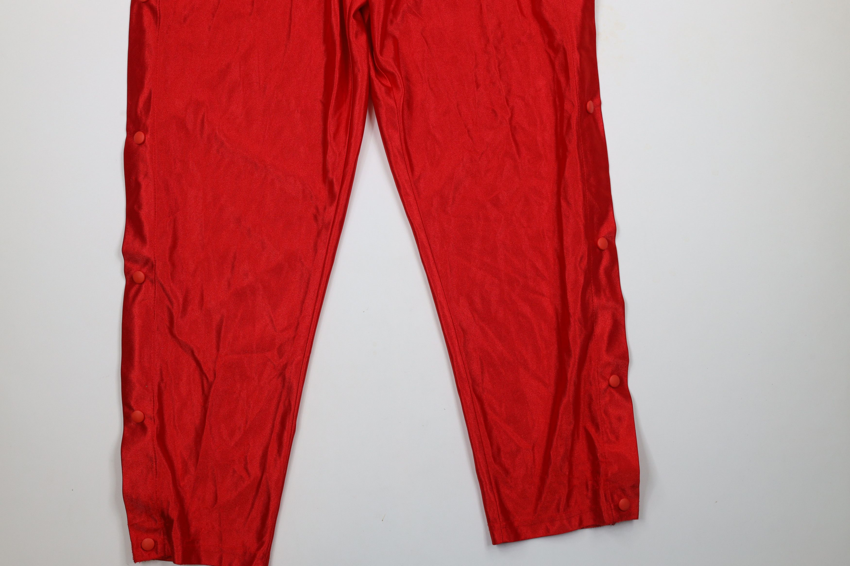 Vintage Vintage 90s Streetwear Silky Polyester Tearaway Pants Red Size US 34 / EU 50 - 4 Thumbnail