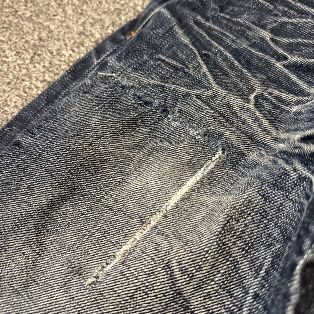 G-Star 🔥🇯🇵 Japanese Distressed Raw G-Brand Hard HoneyComb Denim Size US 29 - 7 Thumbnail