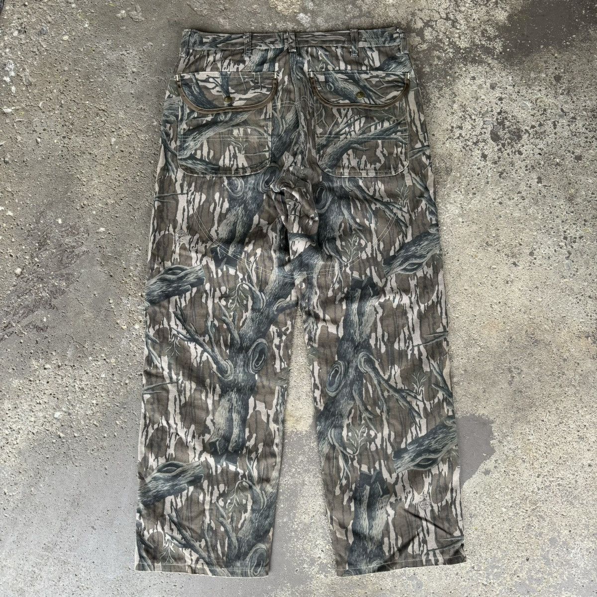 Carhartt × Mossy Oaks × Vintage RARE VINTAGE 1980s CARHARTT MOSSY OAKS TREE CAMO PANTS Size US 36 / EU 52 - 7 Thumbnail
