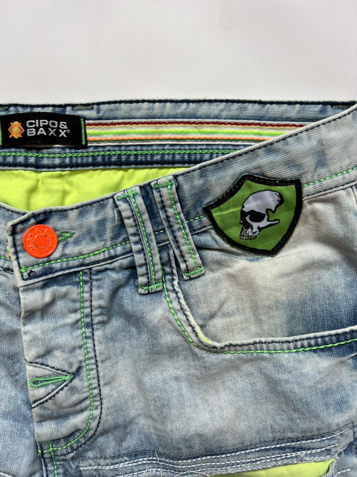 Vintage Vintage Avant Garde Blue Denim Pants Cipo Baxx Size US 31 - 4 Thumbnail