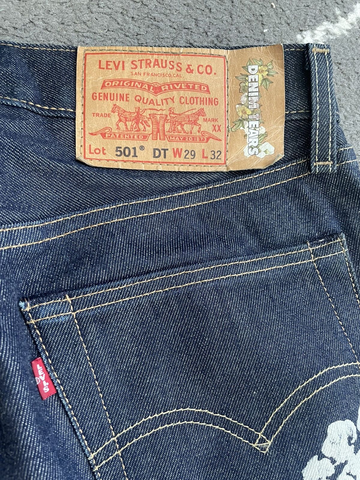 DENIM TEARS × Levi's Denim Tears Selvedge Raw Wreath 29 Size US 29 - 4 Thumbnail