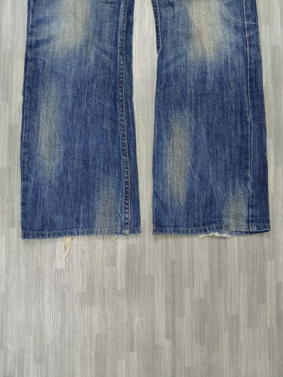Japanese Brand FLARE SICK STUDIO RP EMBROIDED DENIM SPELLOUT Size US 32 / EU 48 - 6 Thumbnail
