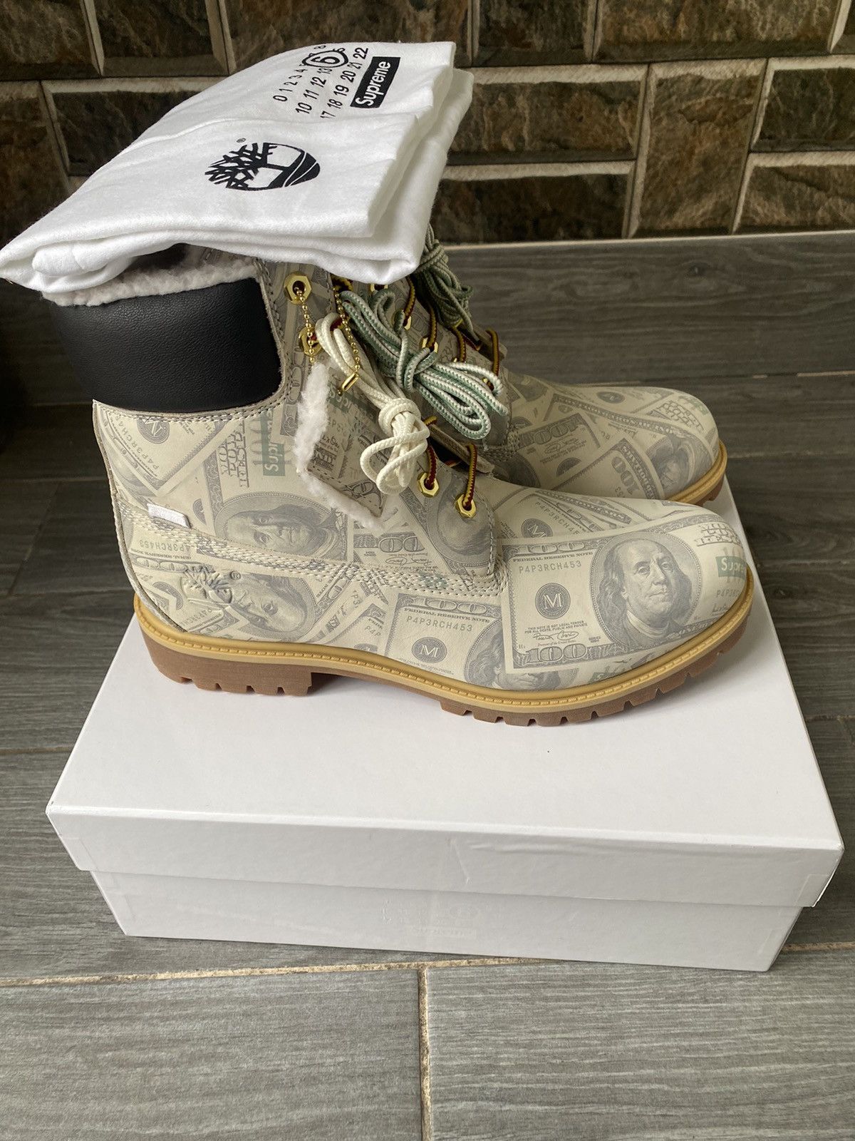 Maison Margiela × Supreme Supreme MM6 Maison Margiela Timberland Money Boot Size 11.5 Size US 11.5 / EU 44-45 - 4 Thumbnail