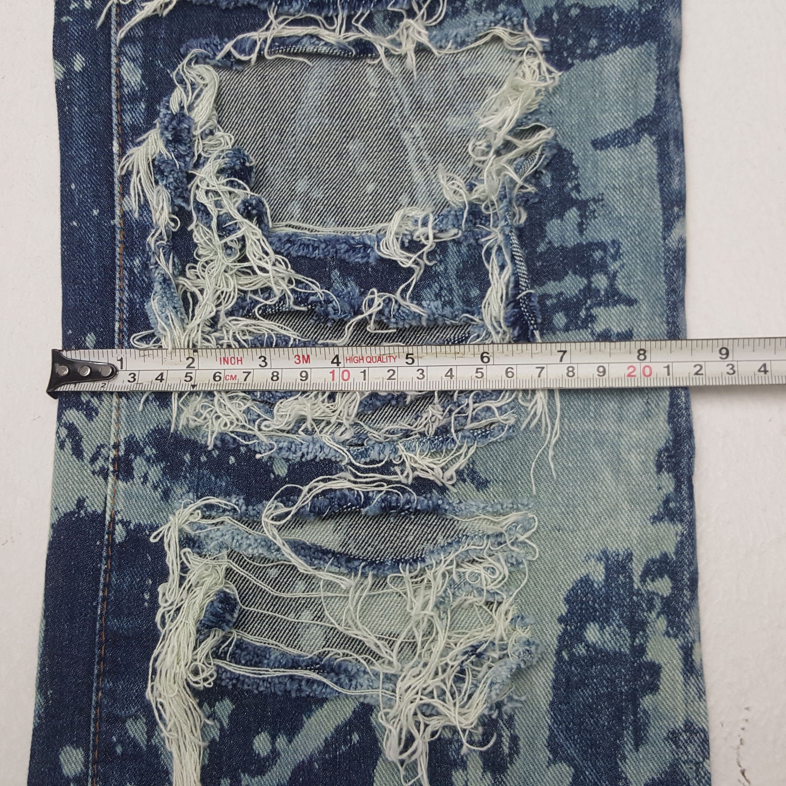 Japanese Brand × Vintage Vintage Denim Exchange Japanese Distressed Paint Art Jeans Size US 32 / EU 48 - 12 Thumbnail