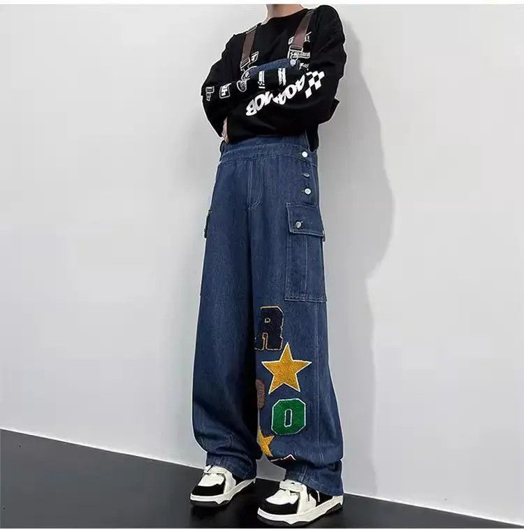 Japanese Brand Leisure washed embroidered jeans Size US 32 / EU 48 - 5 Thumbnail