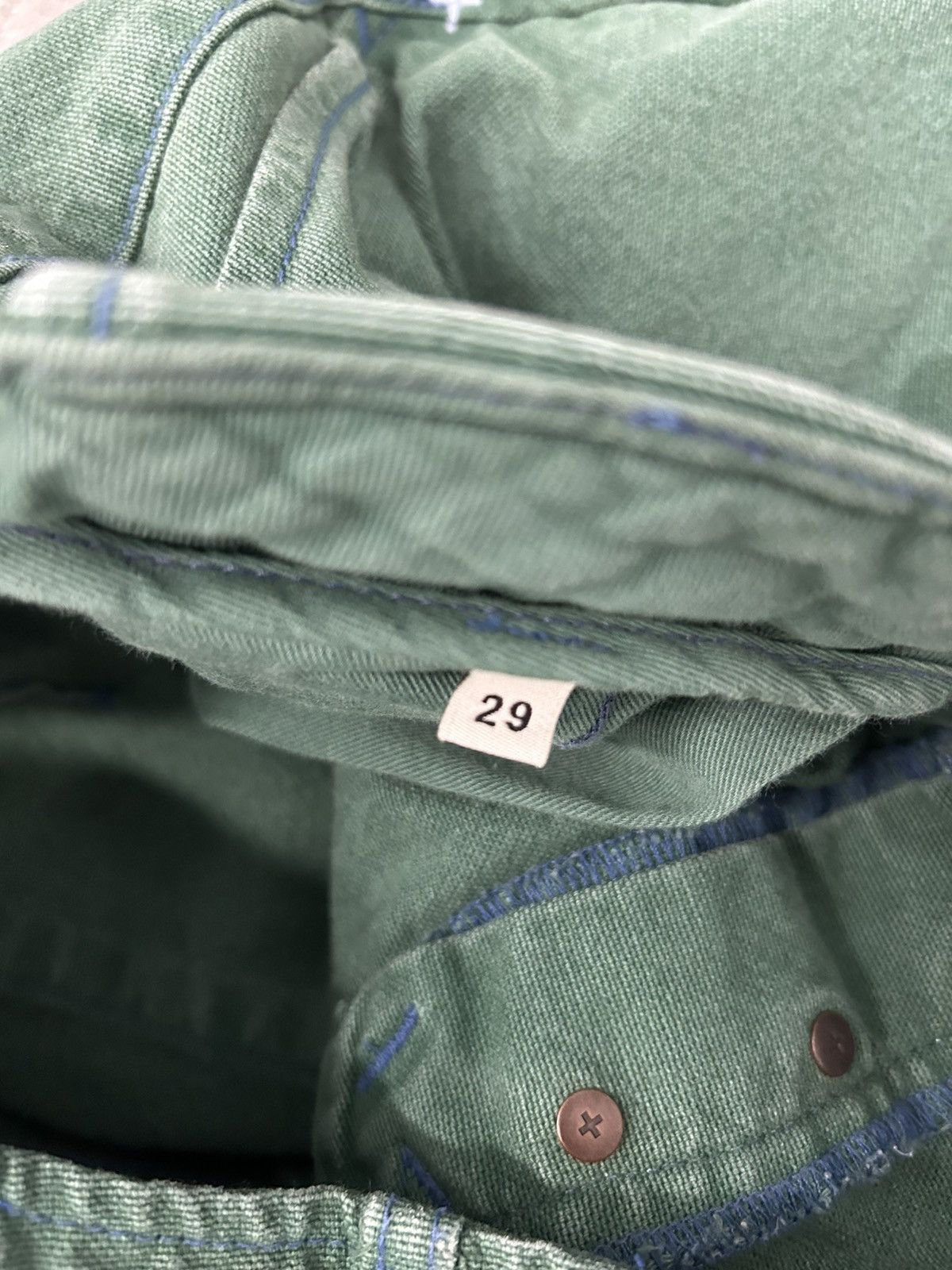 Imogene + Willie Imogene and Willie clarke canvas work pants in spruce Size 29" - 5 Thumbnail