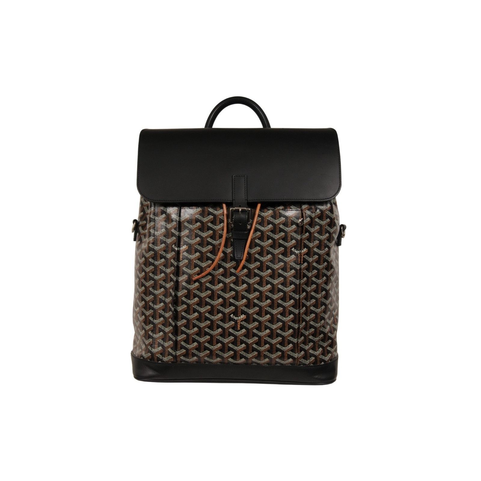 Goyard Alpin MM Backpack Black Leather Drawstring Strap Size ONE SIZE - 22 Thumbnail