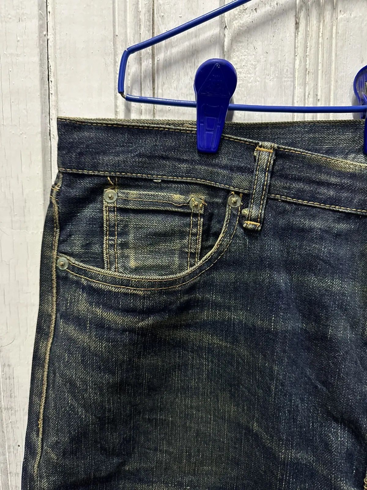 Kamikaze Attack SICKSS! Redline KAMIKAZE ATTACK Selvedge Mudwash Denim Pants Size US 35 - 6 Thumbnail
