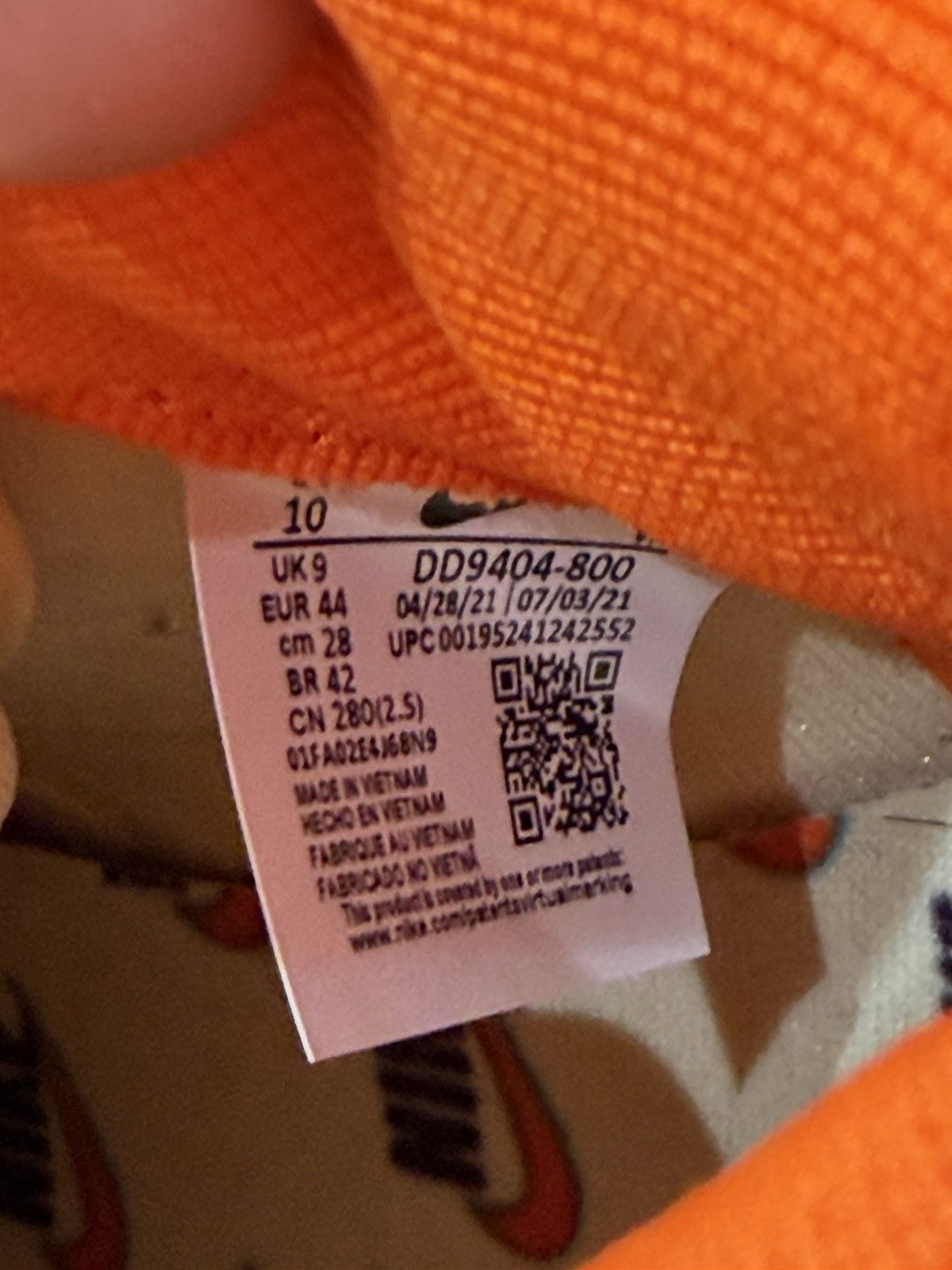 Nike Nike Dunk High 1985 Orange Acid Wash Size 10 (2022) Size US 10 / EU 43 - 10 Thumbnail