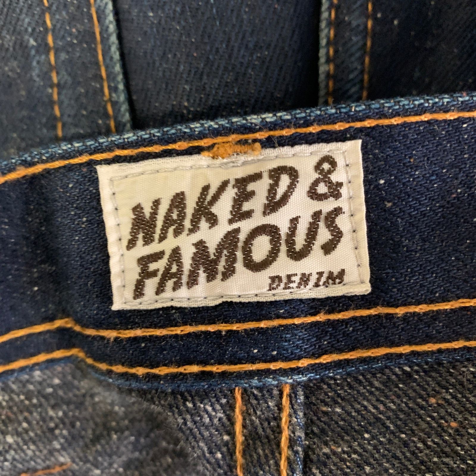 Naked & Famous NAKED AND FAMOUS Size 32 Navy Indigo Cotton Jeans Size US 32 / EU 48 - 5 Thumbnail