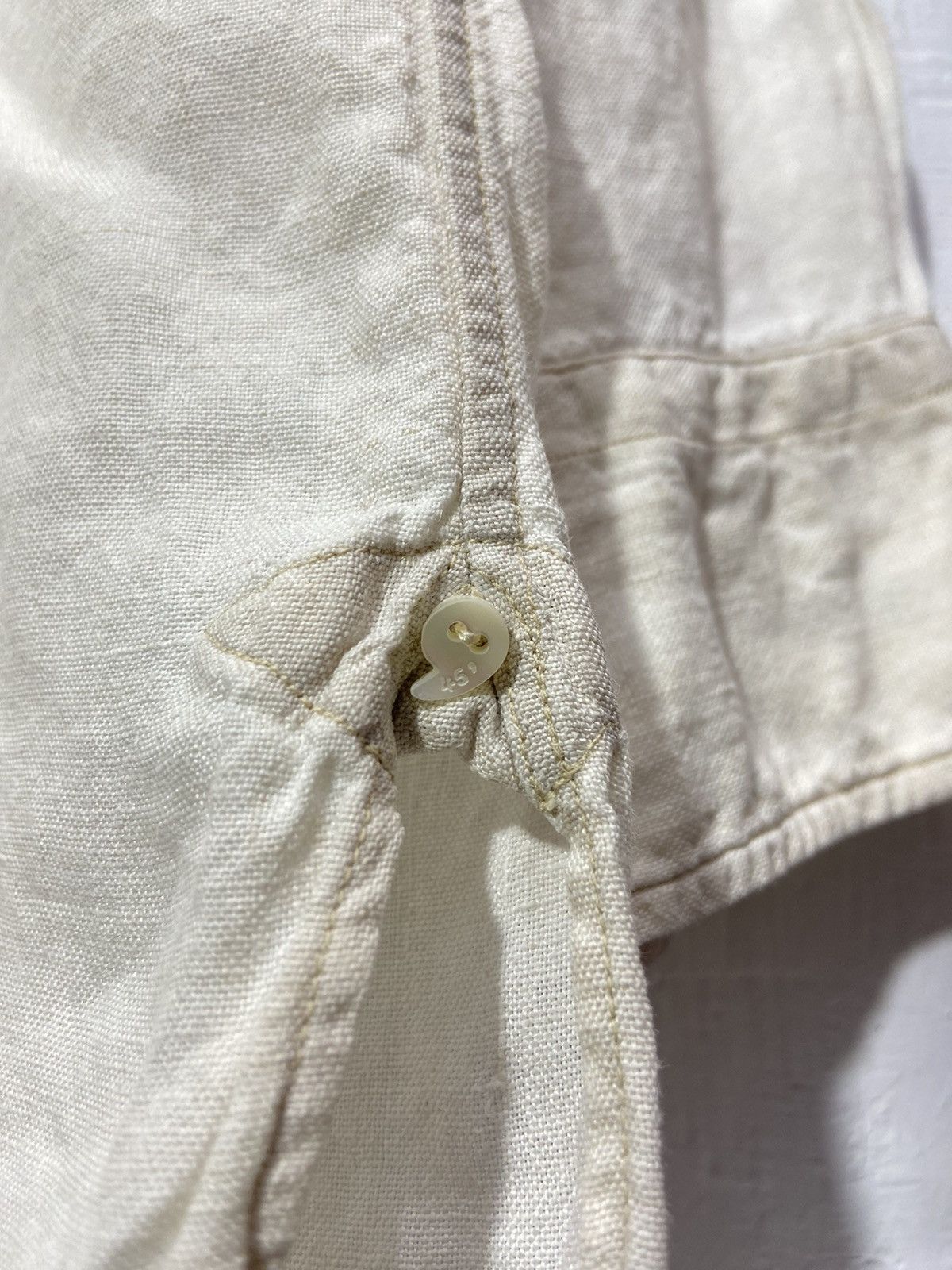 45rpm 45rpm Dress 100% Linen Button Up Long Sleeve Size L / US 10 / IT 46 - 4 Thumbnail