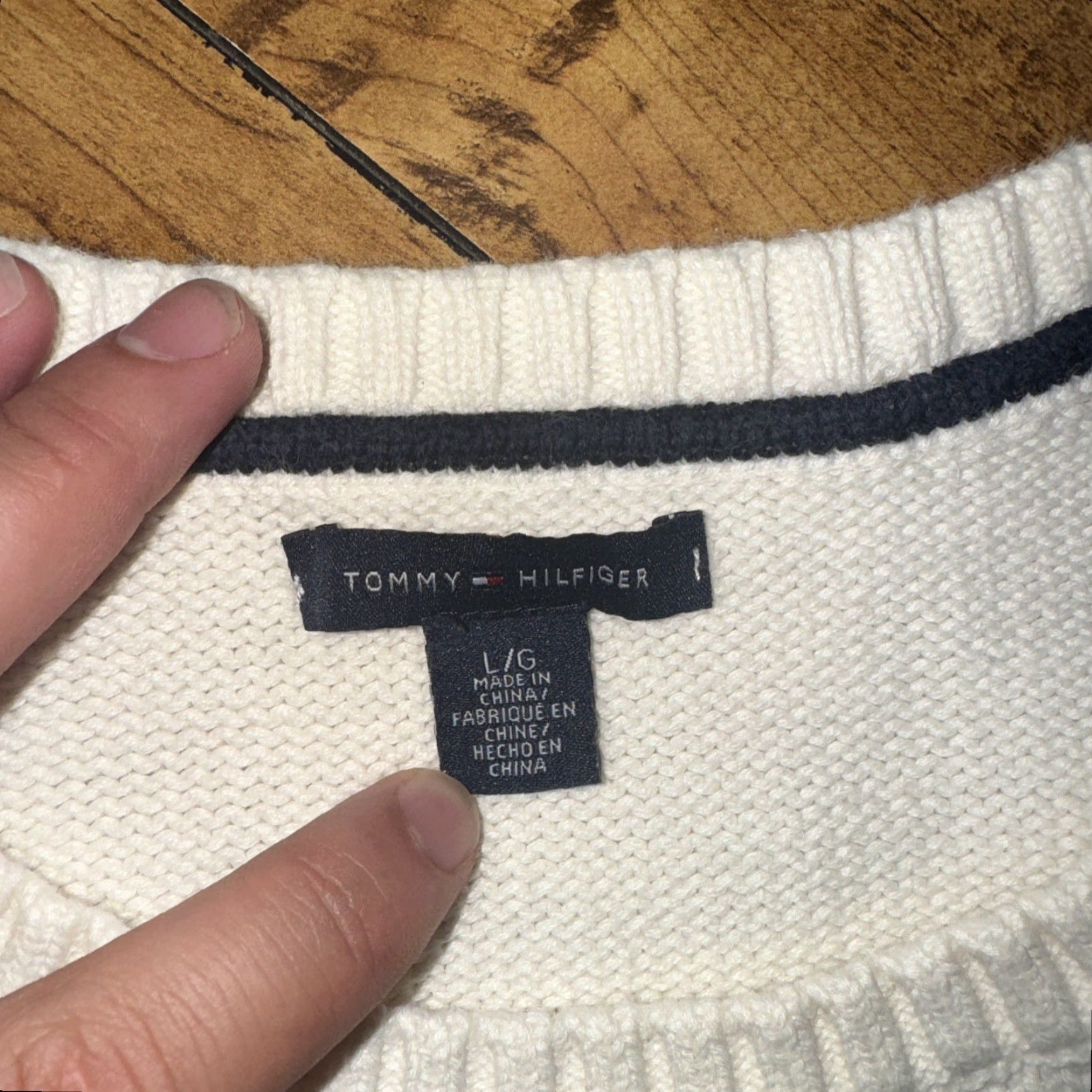 Vintage Cream Tommy Holder Knitted Sweater Jumper Ivory L Women Pullover Knit 18x24 Size L / US 10 / IT 46 - 3 Thumbnail