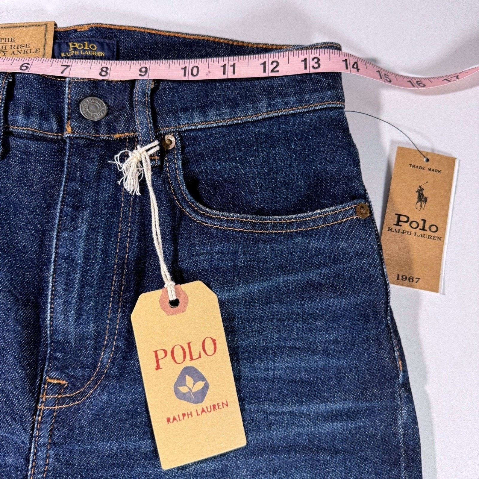 Polo Ralph Lauren Polo Ralph Lauren High Rise Skinny Jeans Dark Wash Size 26 Size 26" / US 2 / IT 38 - 7 Thumbnail