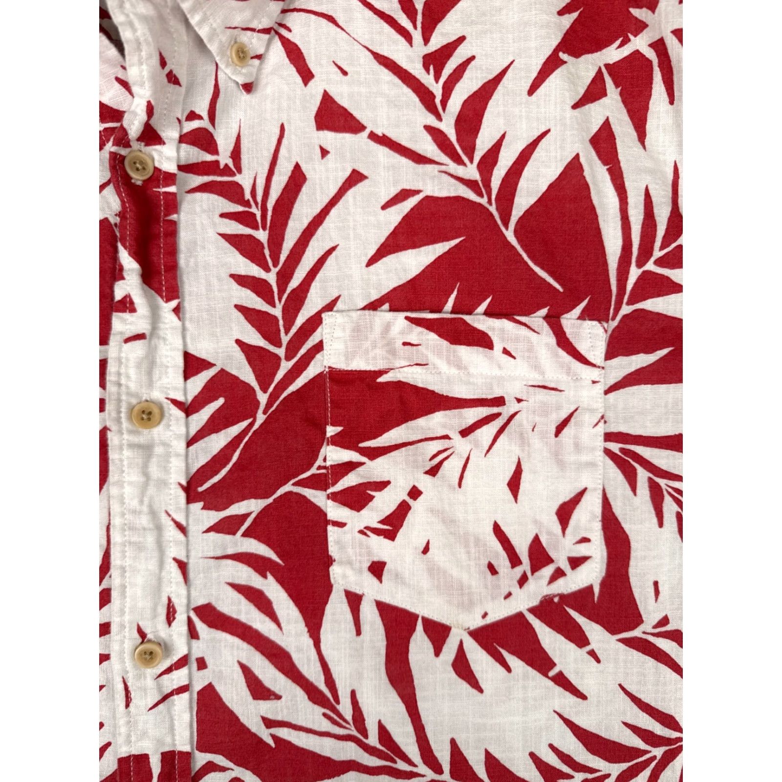 Vintage St. John's Bay Shirt Men 2XL XXL Red White Floral Hawaiian 100% Cotton Pockets Button-Up Shirt Size US XXL / EU 58 / 5 - 6 Thumbnail