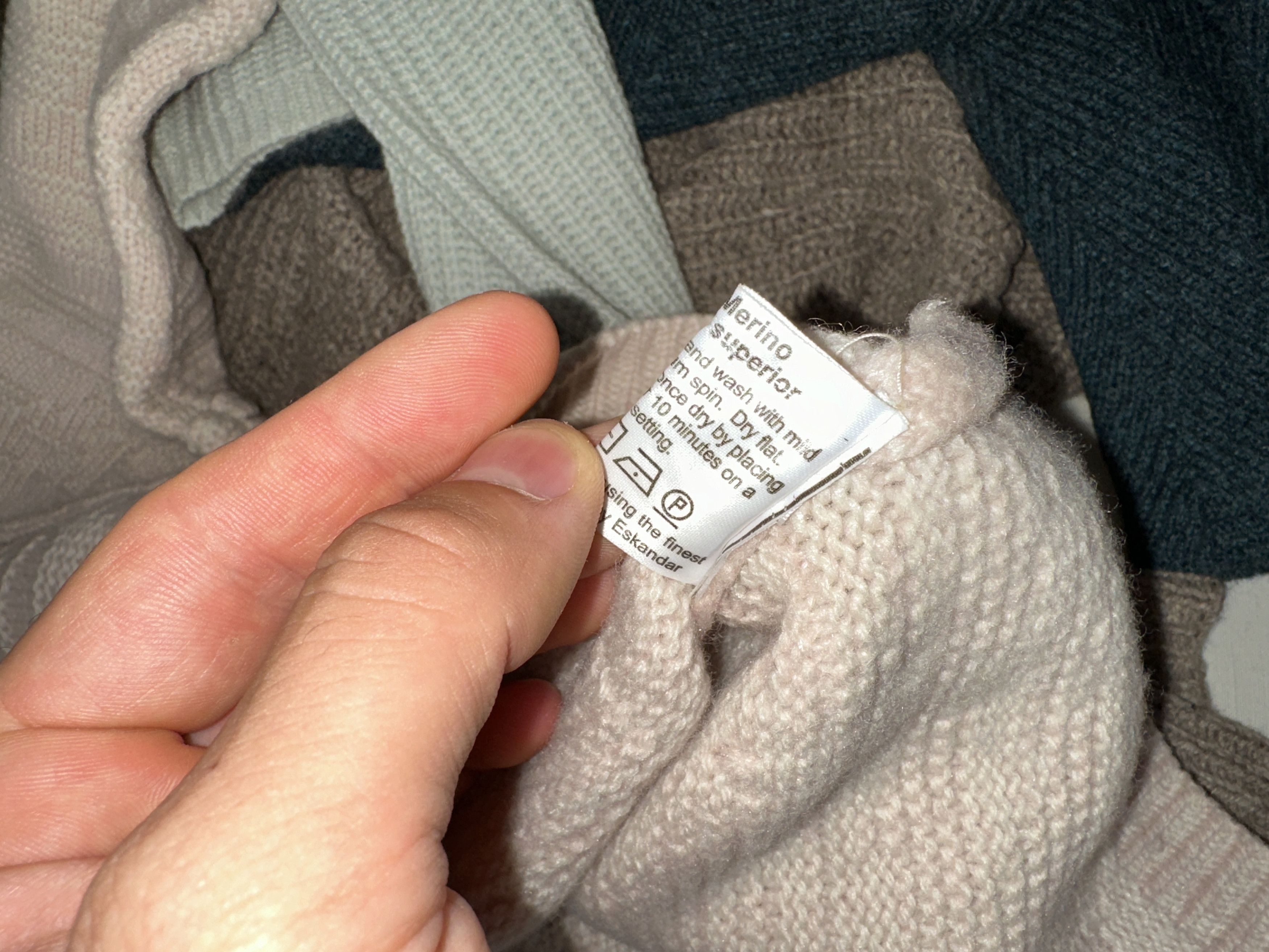 eskandar Eskandar O/S Merino Superior Wool Hand Knit One Size Size ONE SIZE - 11 Thumbnail