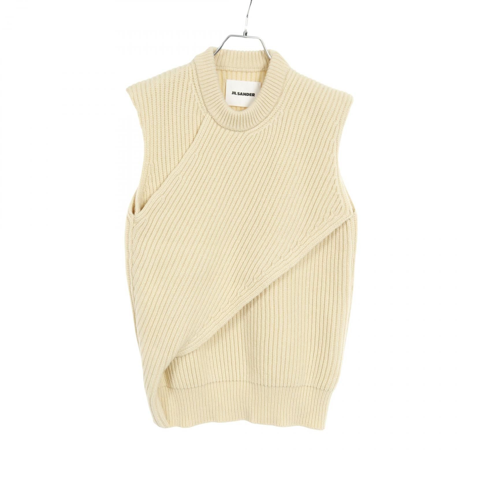 Jil Sander Jil Sander Jil Sander Wool Vest Textile Tops J22FB0112J14511 DUTY FREE for USA Size ONE SIZE - 1 Thumbnail