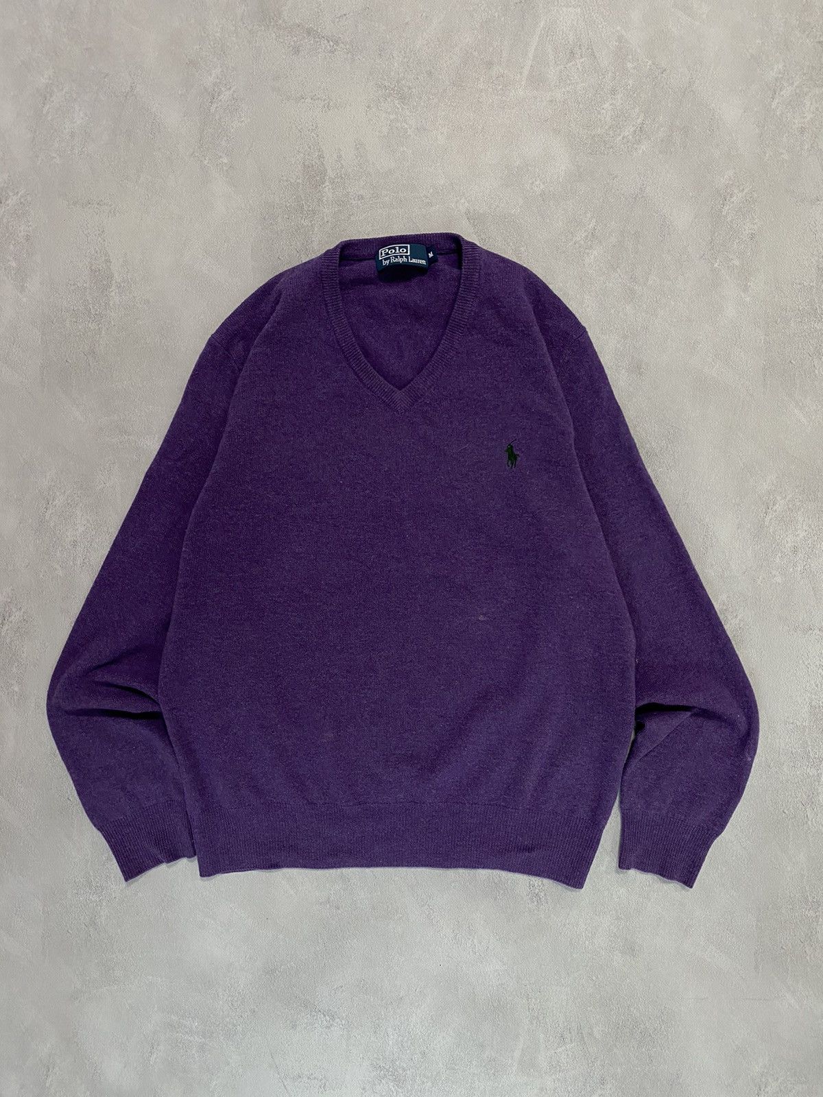 Polo Ralph Lauren 🧶 Vintage Knit Sweater Polo Ralph Lauren WOOL Size US M / EU 48-50 / 2 - 1 Thumbnail