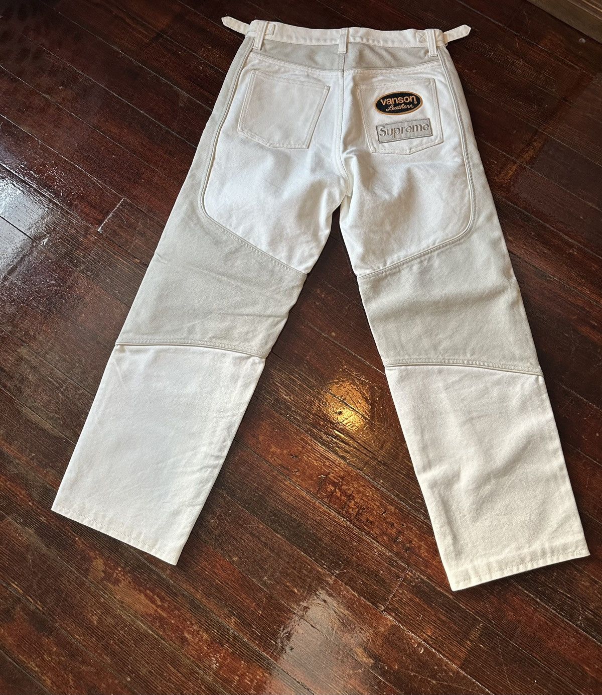 Supreme × Vanson Leathers SUPREME X VANSON LEATHERS CORDURA COTTON PANT WHITE 30 Size US 30 / EU 46 - 2 Thumbnail