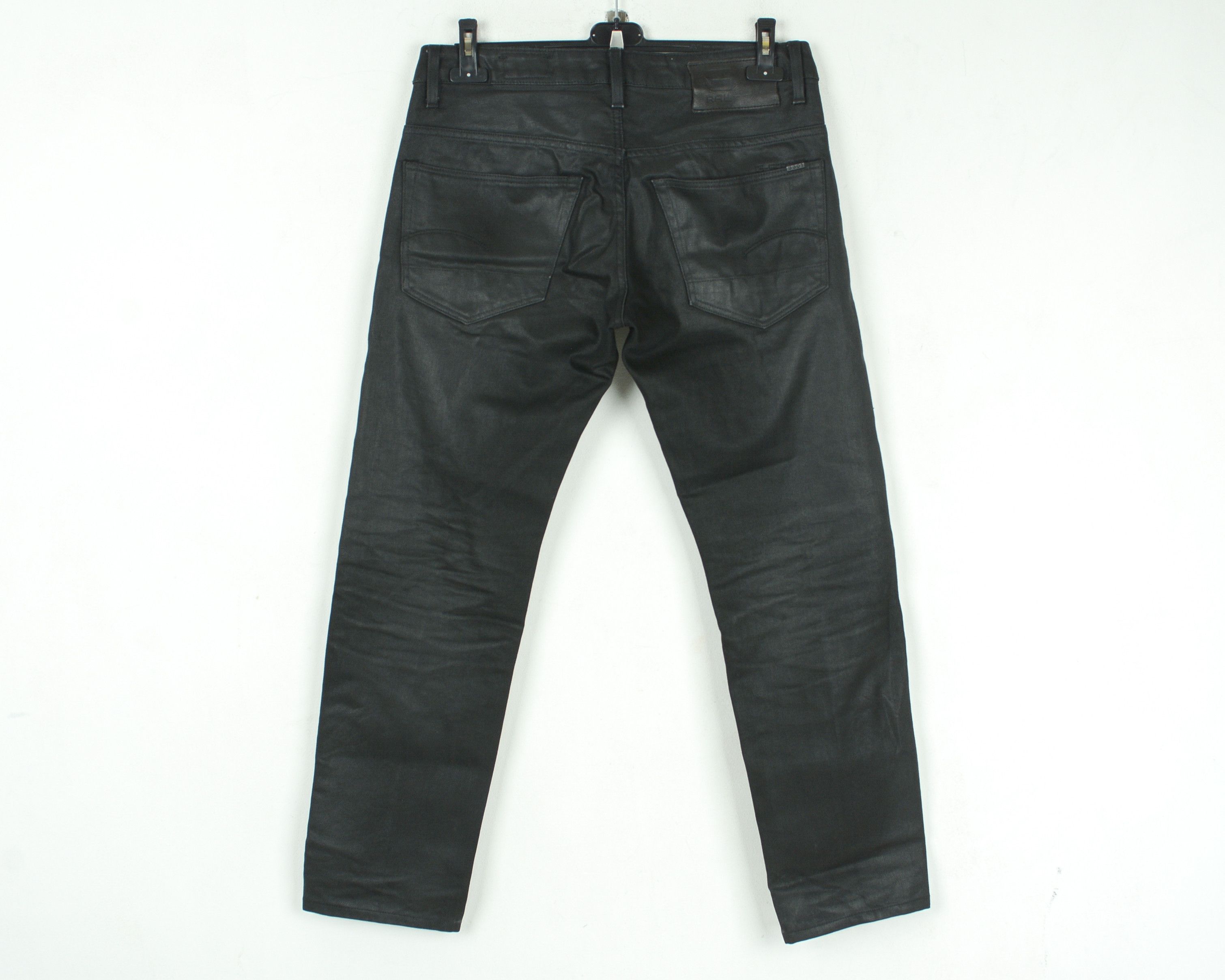 G-Star 3301 LOW TAPERED W32 L32 Waxed Jeans Denim Pants India Size US 32 / EU 48 - 3 Thumbnail