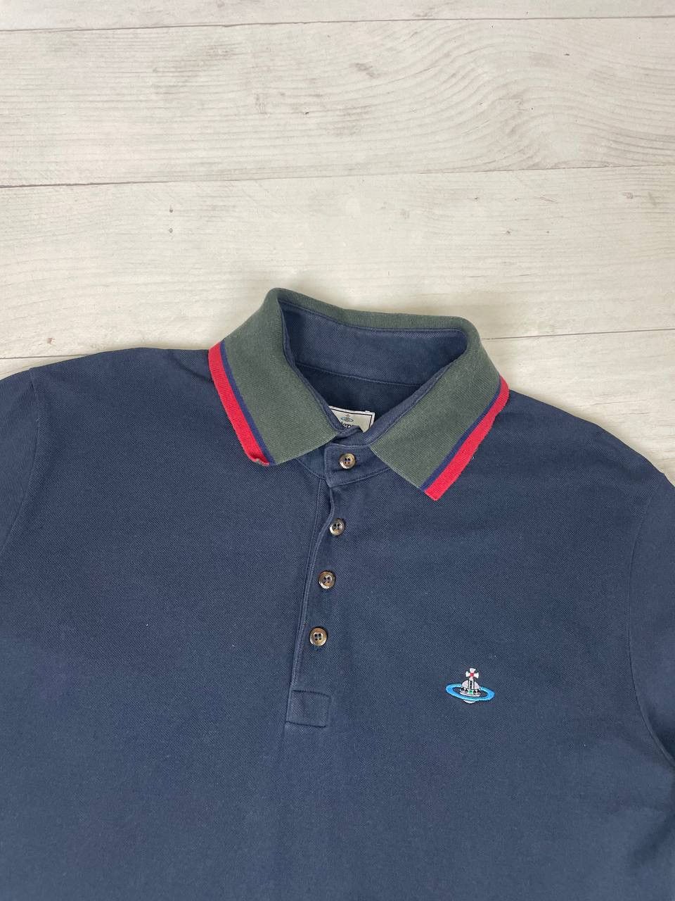 Vivienne Westwood Vivienne Westwood Polo Shirt Logo Orb Luxury Size US L / EU 52-54 / 3 - 2 Thumbnail