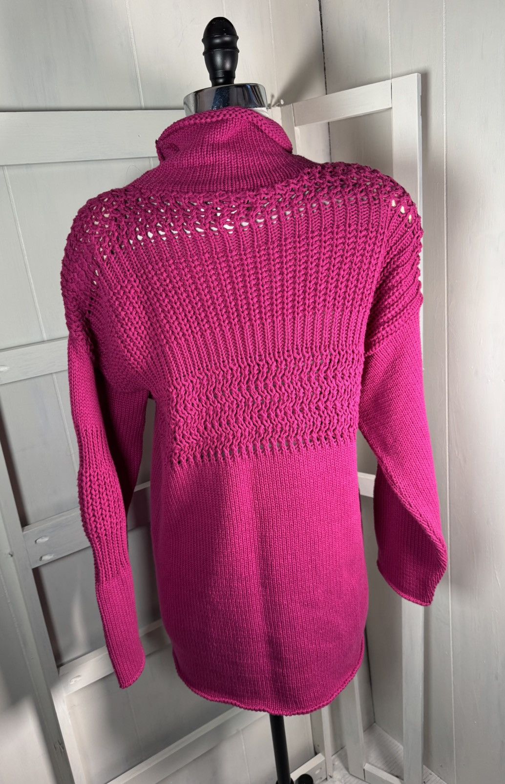 Other New Vtg 80s Casual Corner Fuchsia 100% Knit Cotton Mini Size M / US 6-8 / IT 42-44 - 2 Thumbnail