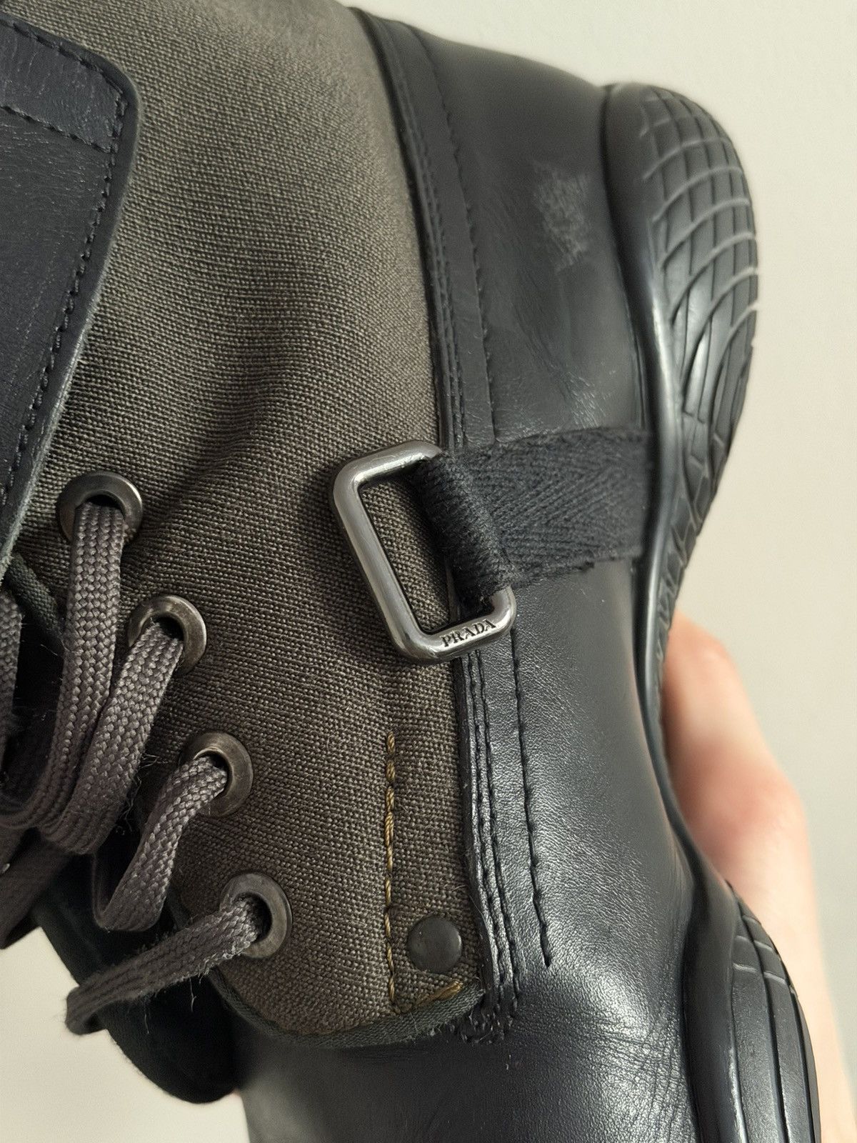 Prada Prada Combat Bondage Strap Leather Boots Size US 8.5 / EU 41-42 - 10 Thumbnail