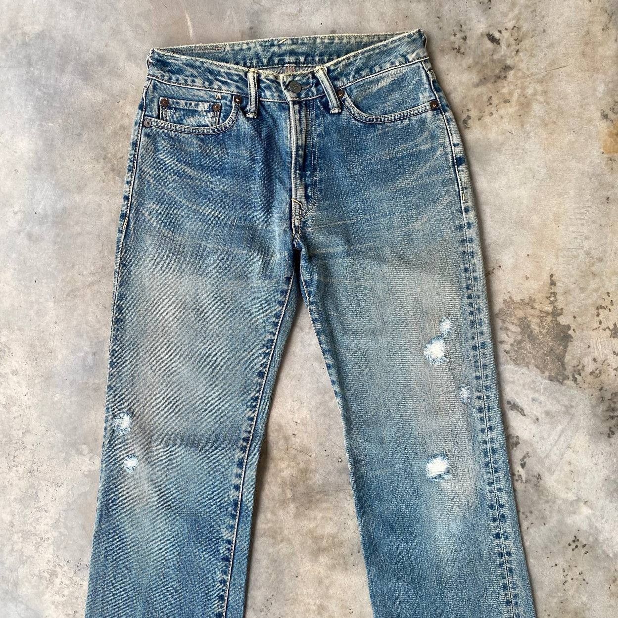 45rpm VINTAGE 45RPM DISTRESSED DENIM W28X29" Size US 28 / EU 44 - 2 Thumbnail