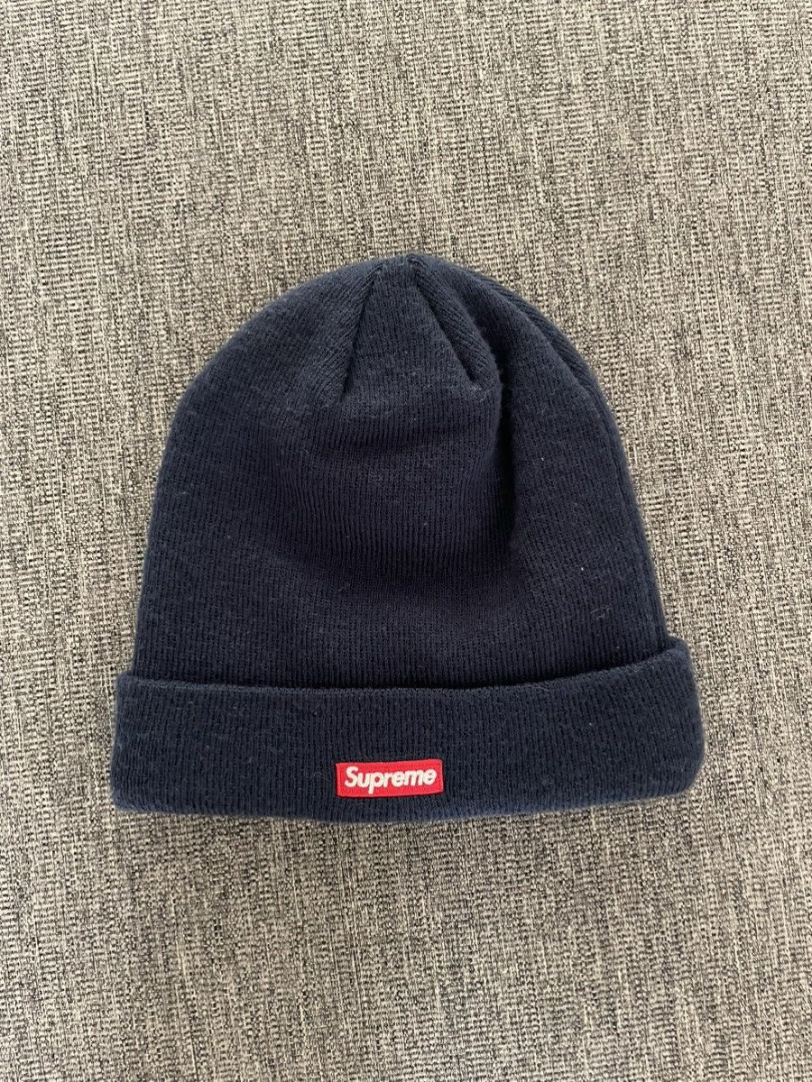 New Era × Supreme Supreme x New era beanie (navy) Size ONE SIZE - 2 Thumbnail