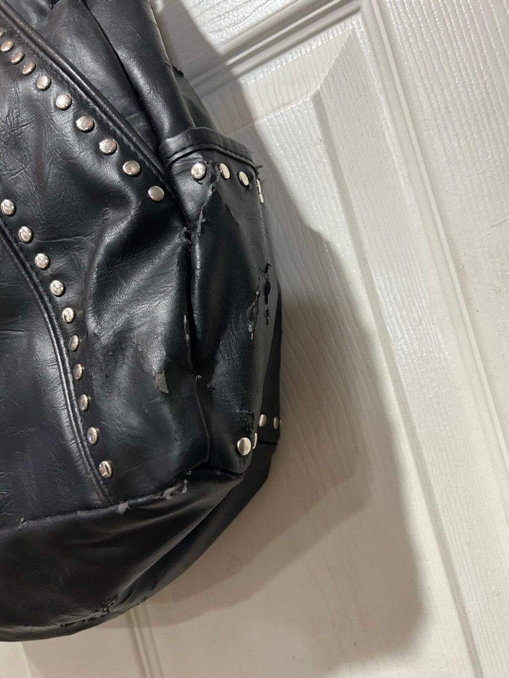 The Unbranded Brand Women's Unbranded Shoulder Bag One Size Black with Studs Size ONE SIZE - 6 Thumbnail