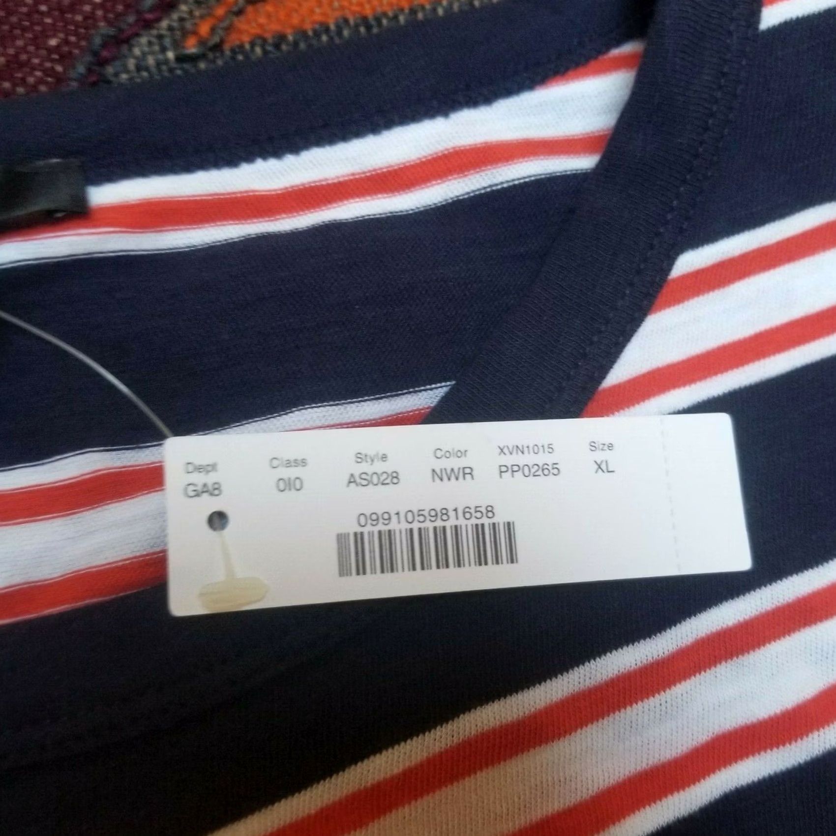 J.Crew J.CREW Womens T-Shirt XL Striped Three-Quarter Sleeve Casual Crew Neck Multicolor AS028 Size XL / US 12-14 / IT 48-50 - 3 Thumbnail