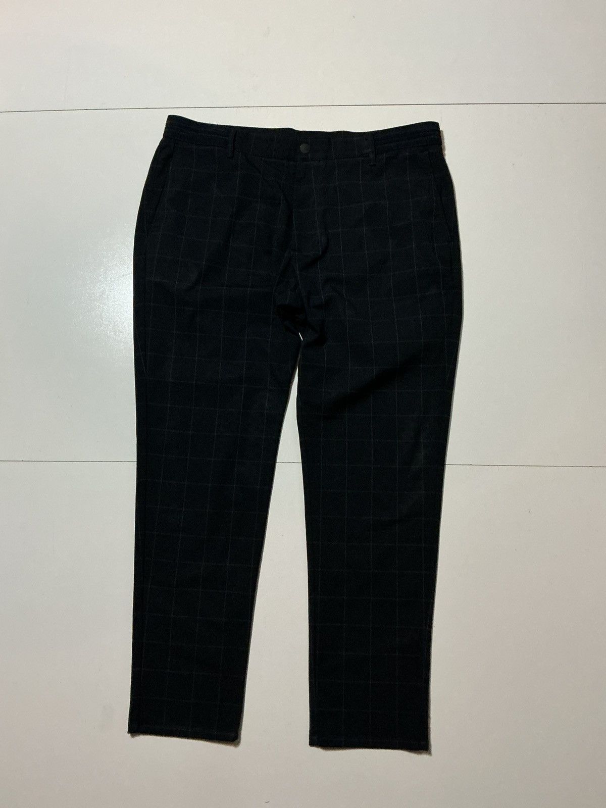 Zara Zara Man Windowpane Navy Blue Performance Golf Tech Pants Size US 38 / EU 54 - 1 Thumbnail