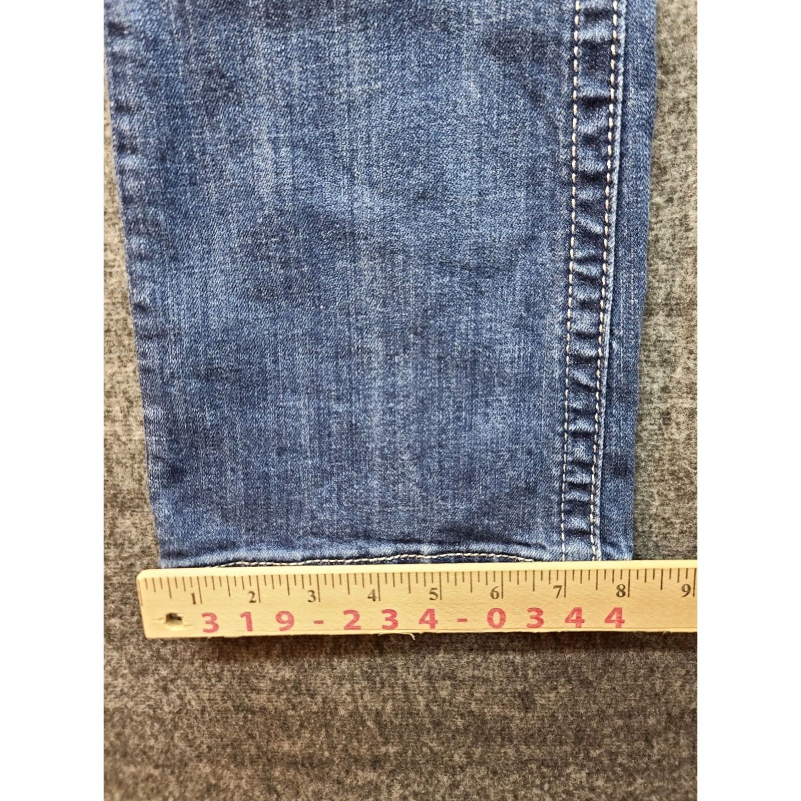 Miss Me Miss Me Jeans Womens 27 Bootcut 5-Pocket Denim Stretch Rhinestone Swarovski Gold Applique Pockets JE5395ER Shine Size 27" / US 4 / IT 40 - 7 Thumbnail