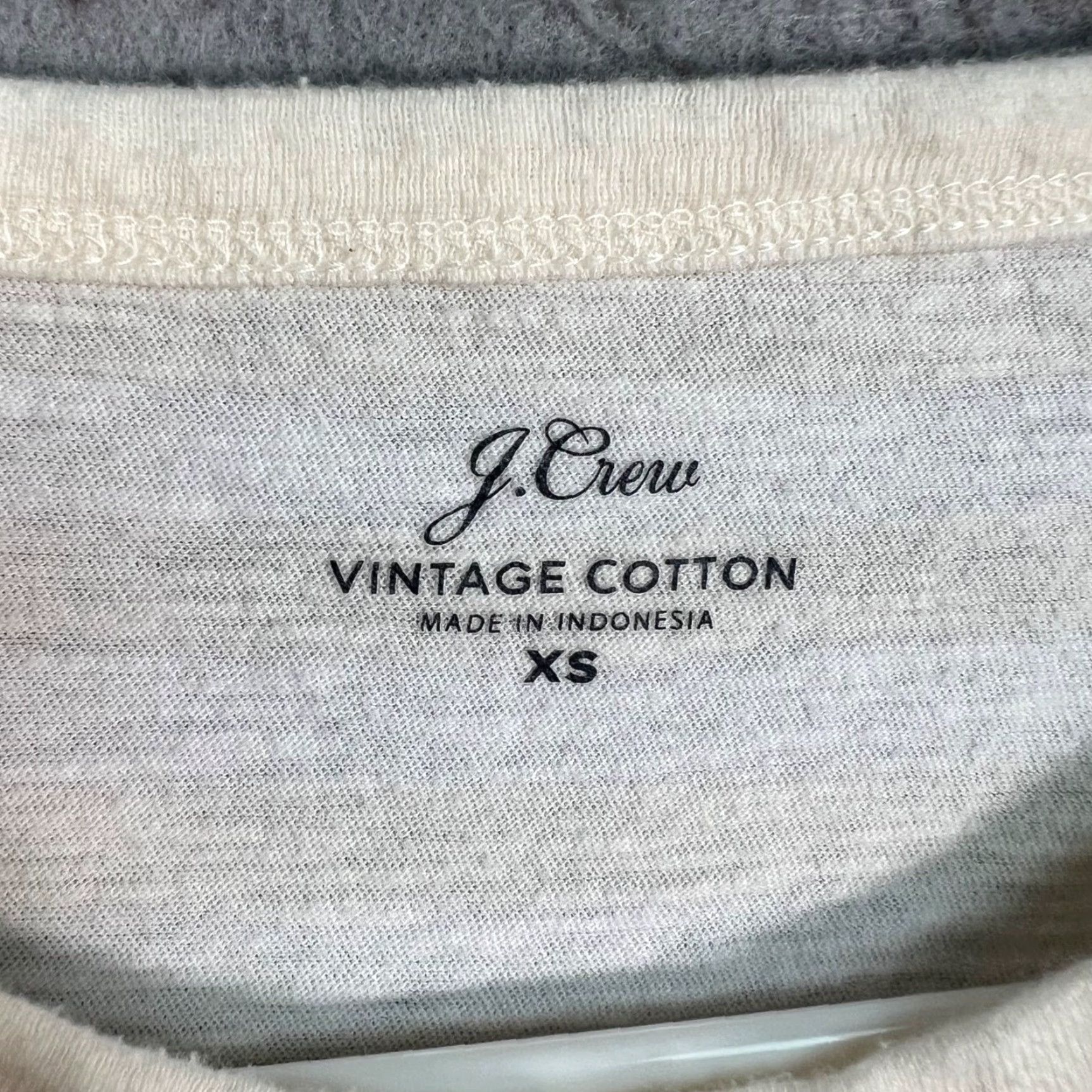 J.Crew J. Crew Shirt Womens XS Cotton Long Sleeve Soft Cream Slub Knit Top Size XS / US 0-2 / IT 36-38 - 3 Thumbnail