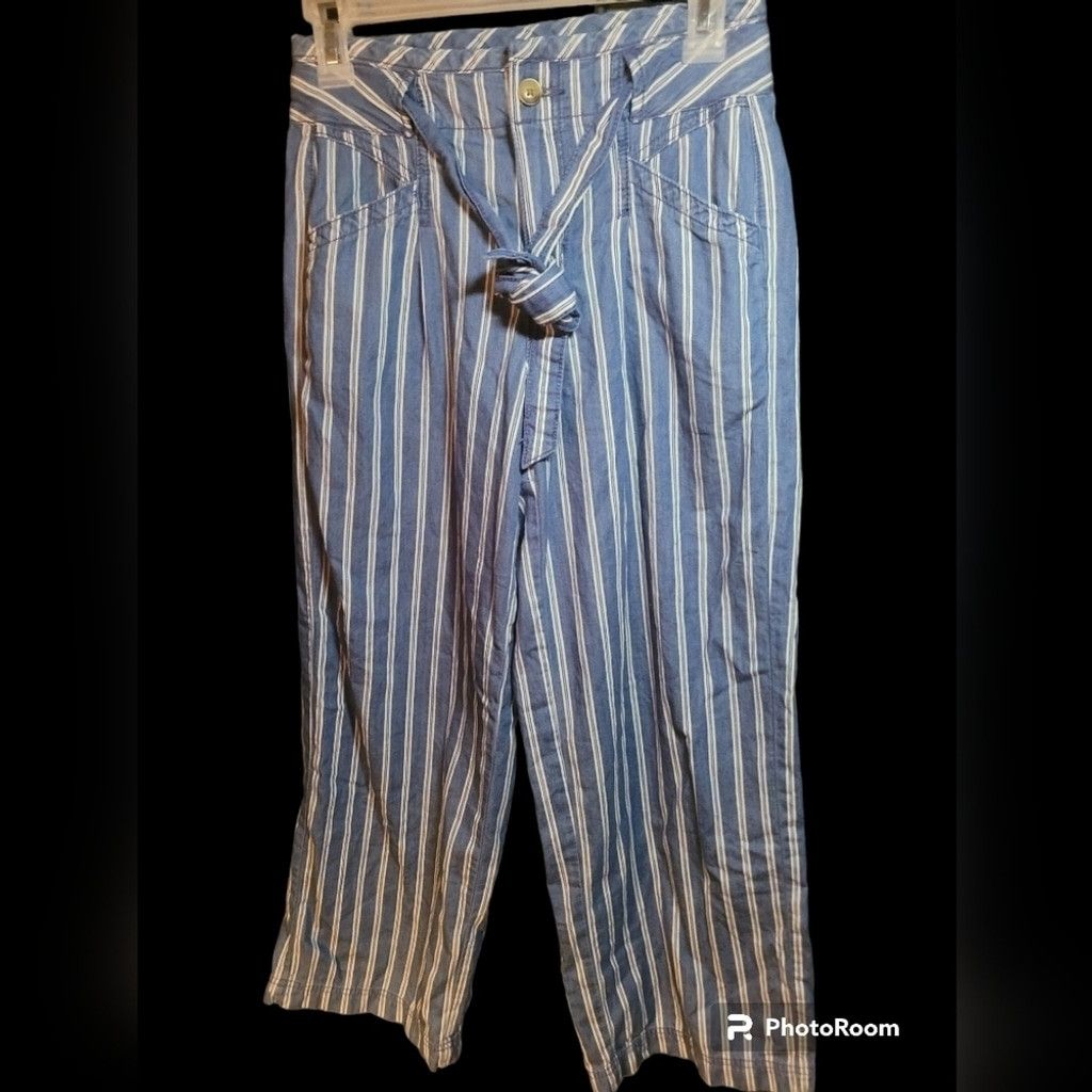American Eagle Outfitters American Eagle, casual pants, blue/white, NWOT, Size 00 Size 24" / US 00 / IT 34 - 1 Thumbnail